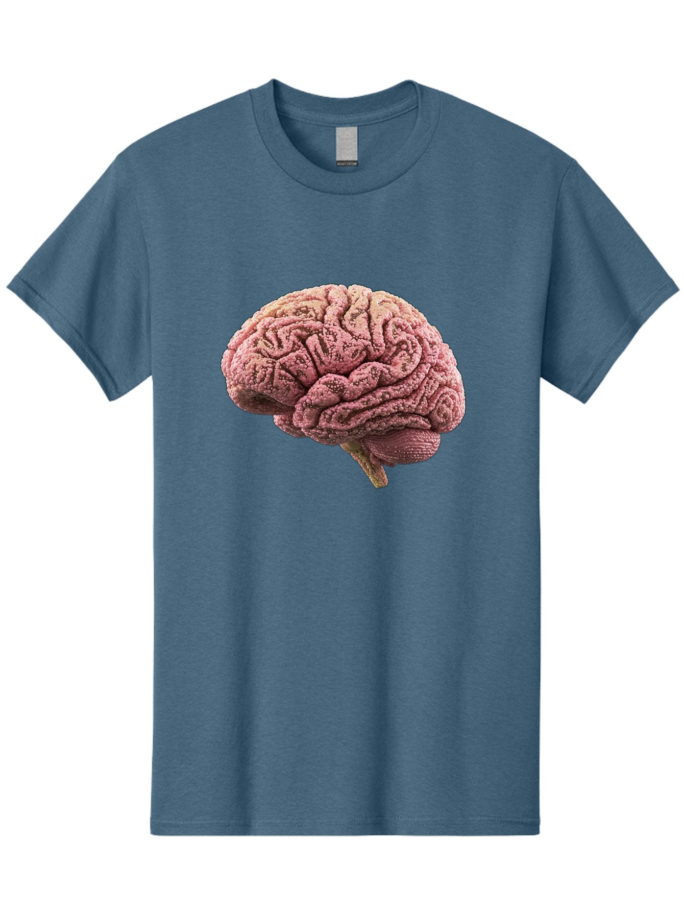 Human-Brain-5 Men'S Graphic Tee, 100% Cotton, Comfortable Casual Summer Wear, Machine Washable, Human Brain Anatomy, Brain Structure, Cerebral Cortex, Neuroscience, Cognitive Function, Medical Illustration, Brain Scan Baa843 6