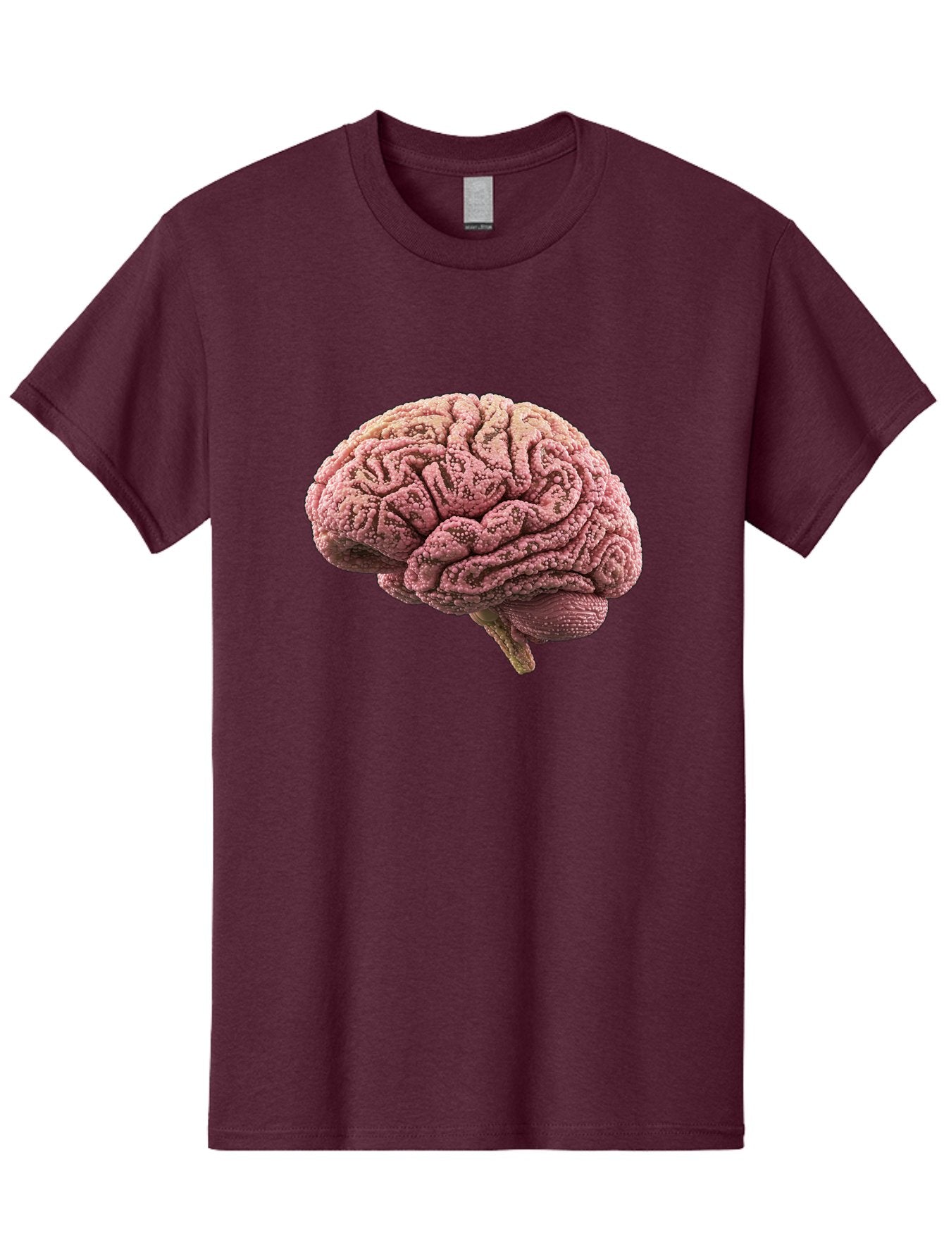 Human-Brain-5 Men'S Graphic Tee, 100% Cotton, Comfortable Casual Summer Wear, Machine Washable, Human Brain Anatomy, Brain Structure, Cerebral Cortex, Neuroscience, Cognitive Function, Medical Illustration, Brain Scan Baa843 8