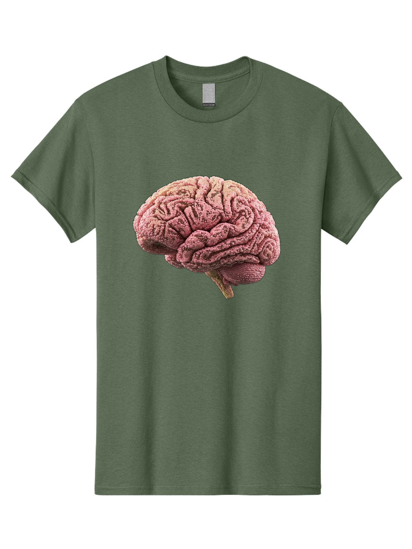 Human-Brain-5 Men'S Graphic Tee, 100% Cotton, Comfortable Casual Summer Wear, Machine Washable, Human Brain Anatomy, Brain Structure, Cerebral Cortex, Neuroscience, Cognitive Function, Medical Illustration, Brain Scan Baa843 9