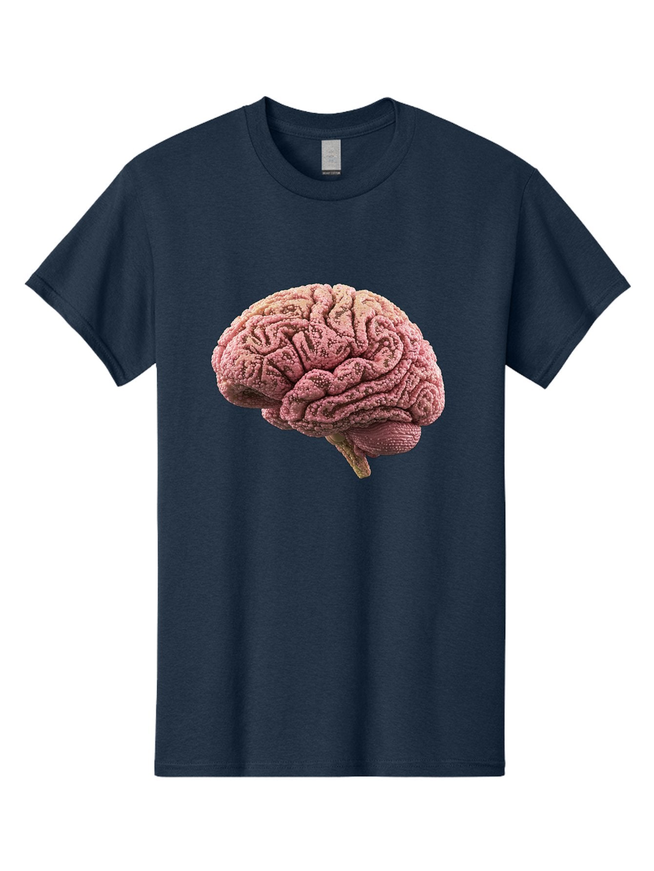Human-Brain-5 Men'S Graphic Tee, 100% Cotton, Comfortable Casual Summer Wear, Machine Washable, Human Brain Anatomy, Brain Structure, Cerebral Cortex, Neuroscience, Cognitive Function, Medical Illustration, Brain Scan Baa843 5