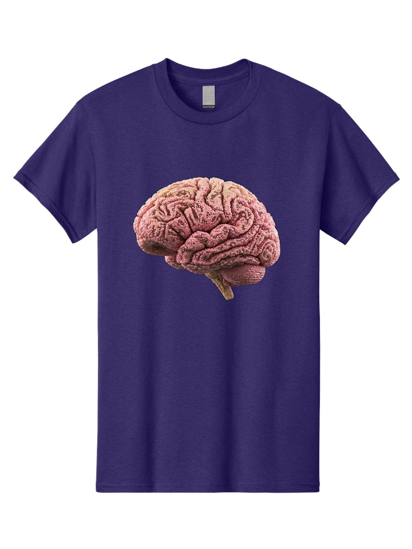 Human-Brain-5 Men'S Graphic Tee, 100% Cotton, Comfortable Casual Summer Wear, Machine Washable, Human Brain Anatomy, Brain Structure, Cerebral Cortex, Neuroscience, Cognitive Function, Medical Illustration, Brain Scan Baa843 7