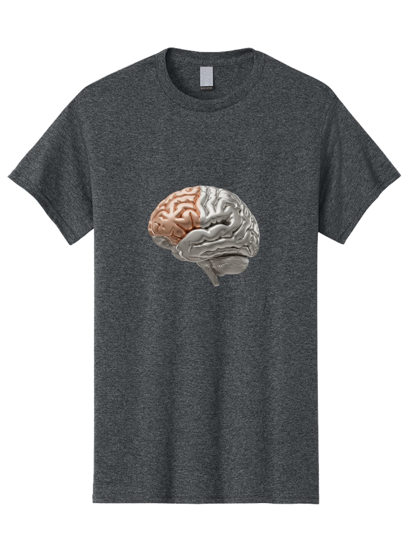 Human-Brain-6 Men'S Graphic Tee, 100% Cotton, Comfortable Casual Summer Wear, Machine Washable, Human Brain, Neuroscience, Cognitive Function, Brain Structure, Anatomy, Medical Illustration, Brain Scan, Neurological Study, Cognitive Psychology Baa844 5