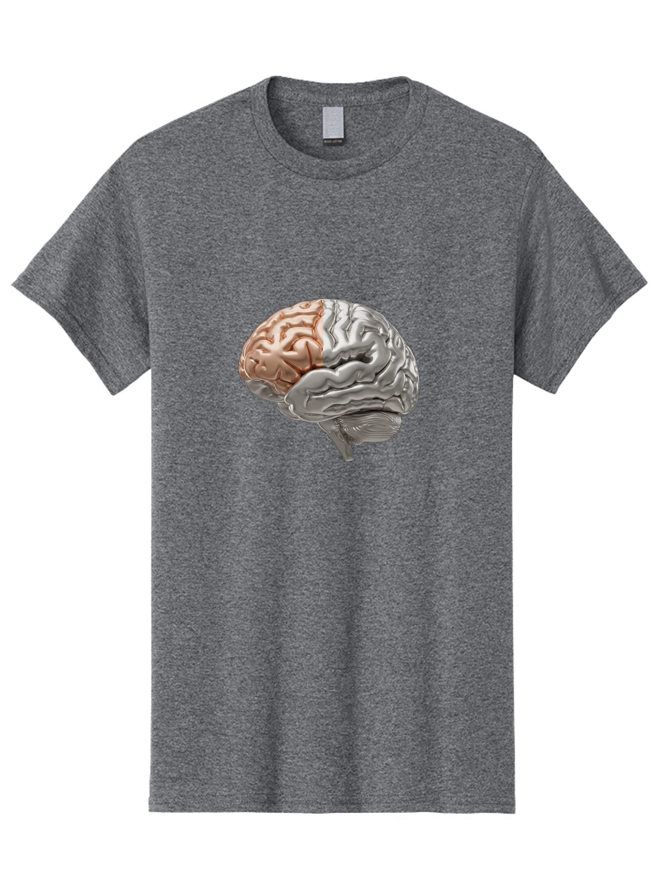 Human-Brain-6 Men'S Graphic Tee, 100% Cotton, Comfortable Casual Summer Wear, Machine Washable, Human Brain, Neuroscience, Cognitive Function, Brain Structure, Anatomy, Medical Illustration, Brain Scan, Neurological Study, Cognitive Psychology Baa844 11