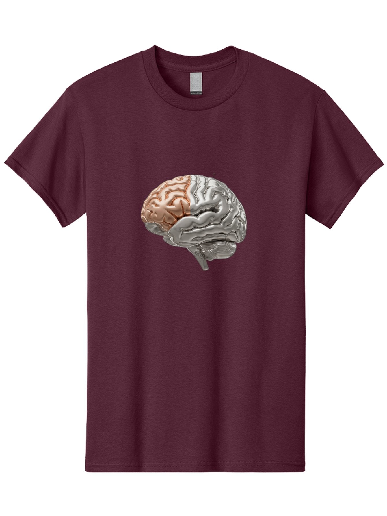 Human-Brain-6 Men'S Graphic Tee, 100% Cotton, Comfortable Casual Summer Wear, Machine Washable, Human Brain, Neuroscience, Cognitive Function, Brain Structure, Anatomy, Medical Illustration, Brain Scan, Neurological Study, Cognitive Psychology Baa844 14