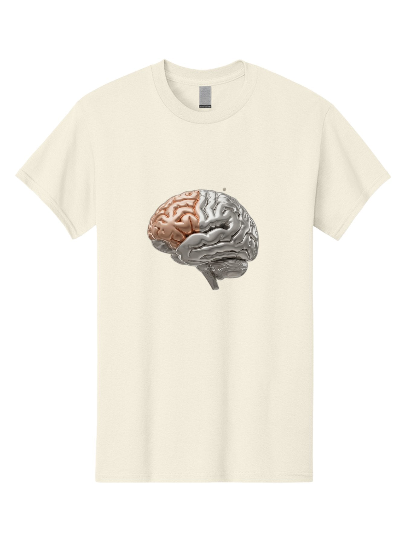Human-Brain-6 Men'S Graphic Tee, 100% Cotton, Comfortable Casual Summer Wear, Machine Washable, Human Brain, Neuroscience, Cognitive Function, Brain Structure, Anatomy, Medical Illustration, Brain Scan, Neurological Study, Cognitive Psychology Baa844 15