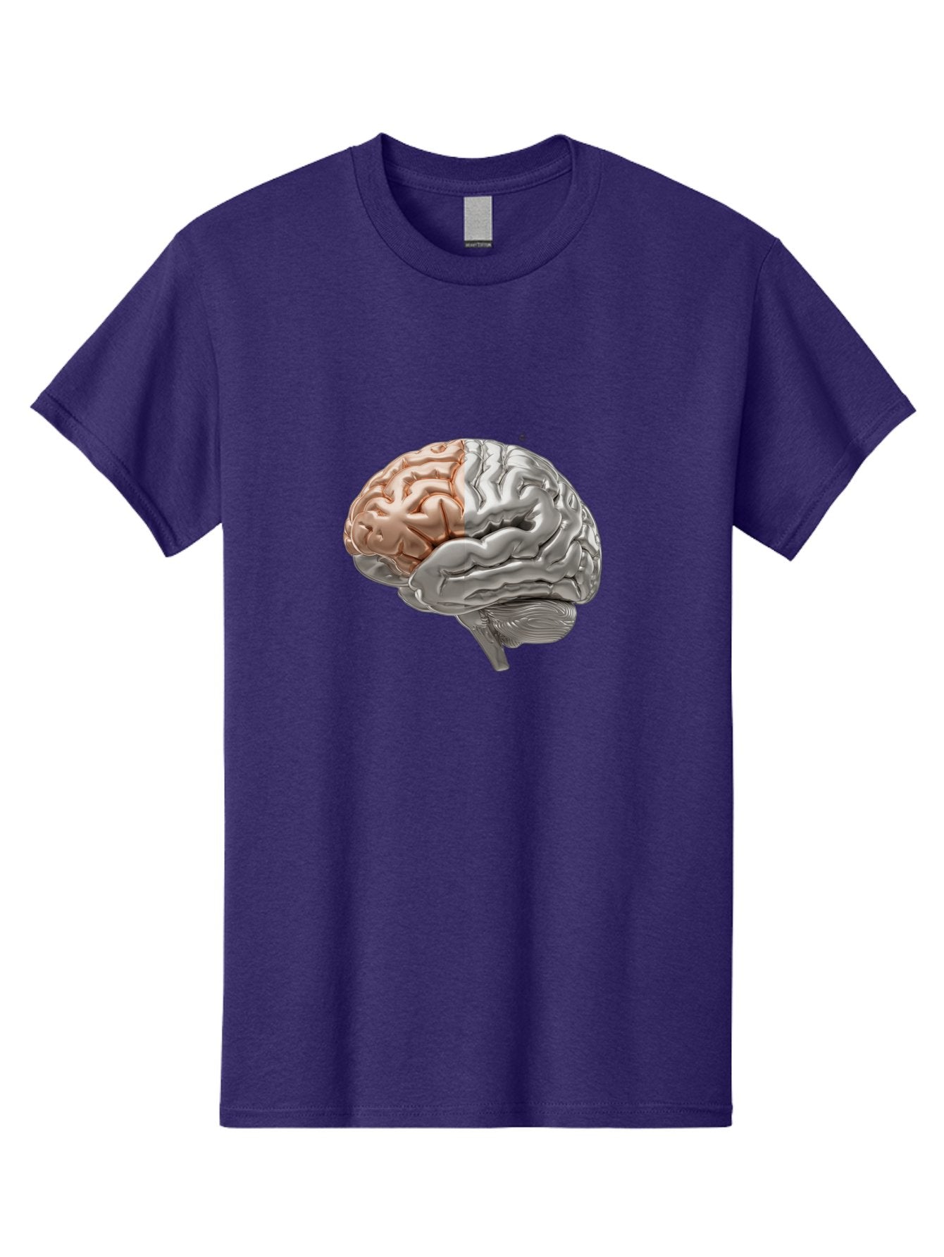 Human-Brain-6 Men'S Graphic Tee, 100% Cotton, Comfortable Casual Summer Wear, Machine Washable, Human Brain, Neuroscience, Cognitive Function, Brain Structure, Anatomy, Medical Illustration, Brain Scan, Neurological Study, Cognitive Psychology Baa844 6