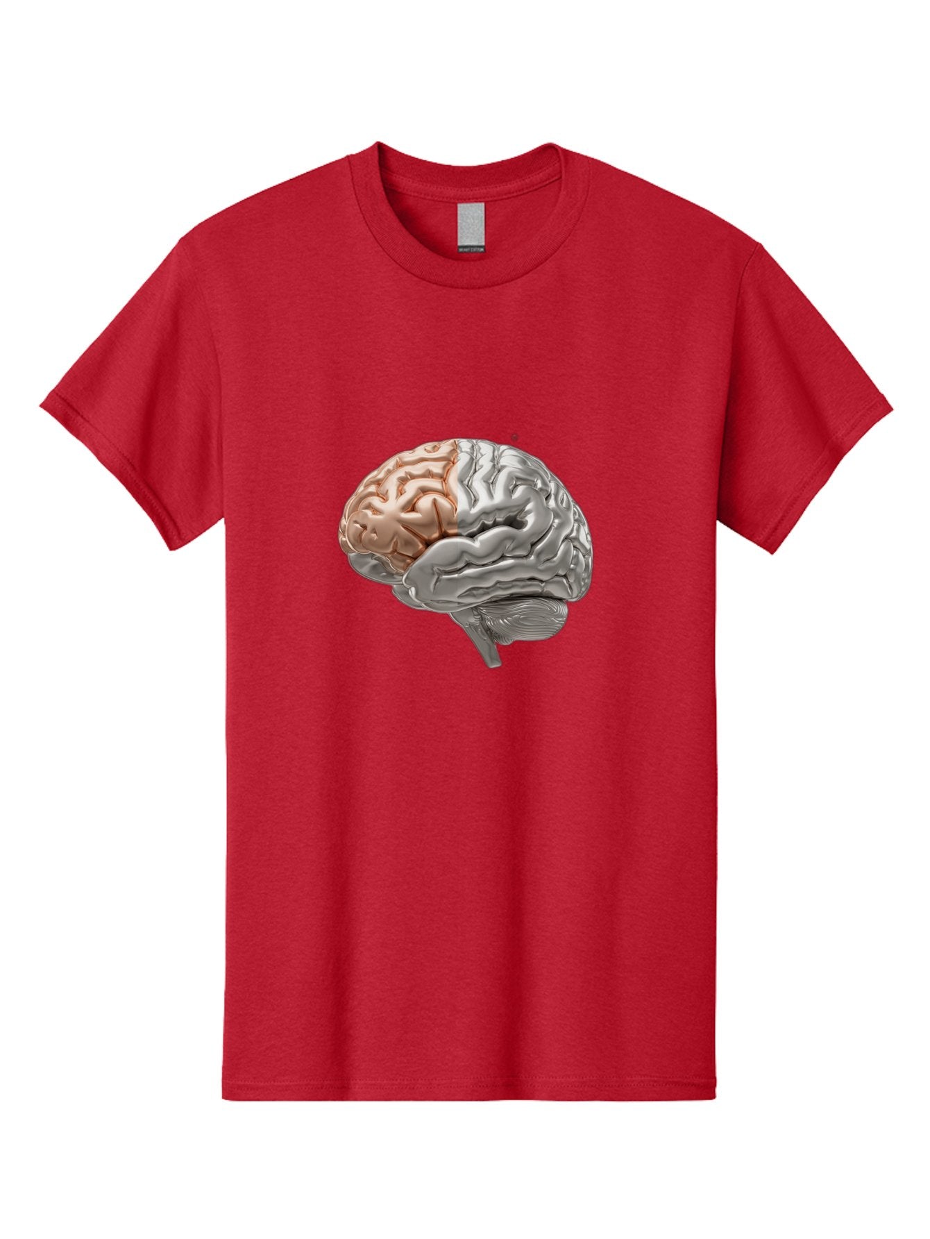Human-Brain-6 Men'S Graphic Tee, 100% Cotton, Comfortable Casual Summer Wear, Machine Washable, Human Brain, Neuroscience, Cognitive Function, Brain Structure, Anatomy, Medical Illustration, Brain Scan, Neurological Study, Cognitive Psychology Baa844 8
