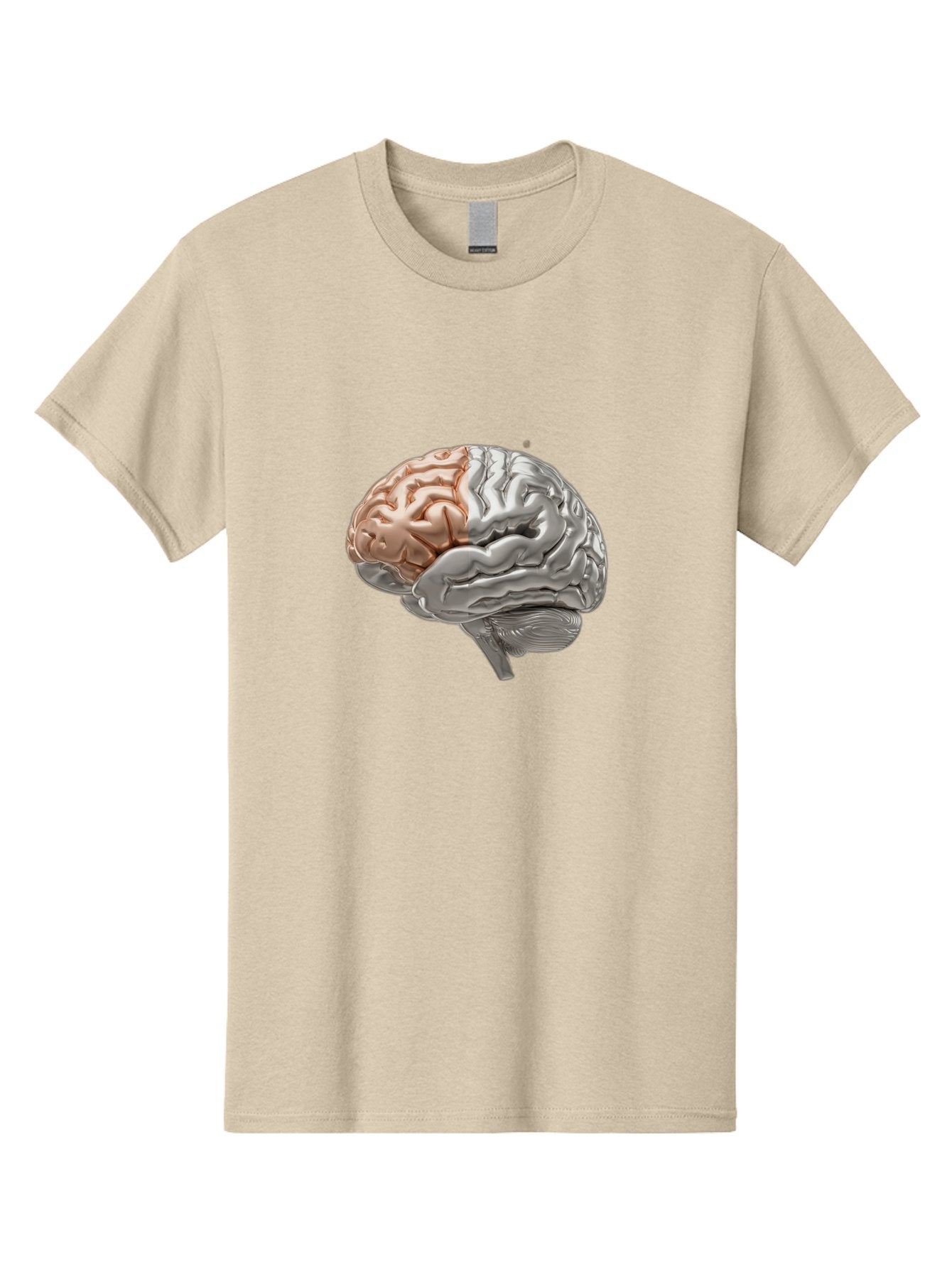 Human-Brain-6 Men'S Graphic Tee, 100% Cotton, Comfortable Casual Summer Wear, Machine Washable, Human Brain, Neuroscience, Cognitive Function, Brain Structure, Anatomy, Medical Illustration, Brain Scan, Neurological Study, Cognitive Psychology Baa844 4