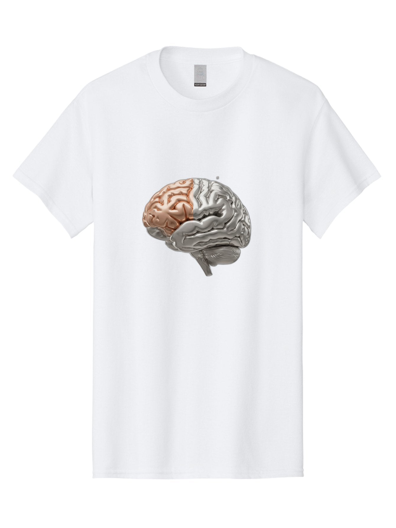 Human-Brain-6 Men'S Graphic Tee, 100% Cotton, Comfortable Casual Summer Wear, Machine Washable, Human Brain, Neuroscience, Cognitive Function, Brain Structure, Anatomy, Medical Illustration, Brain Scan, Neurological Study, Cognitive Psychology Baa844 12