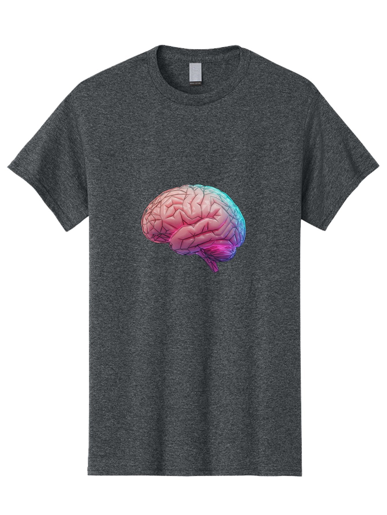 Human-Brain-7 Men'S Graphic Tee, 100% Cotton, Comfortable Casual Summer Wear, Machine Washable, Human Brain Illustration, Brain Anatomy, Neuroscience, Cognitive Function, Detailed Rendering, Colorful Brain, 3D Model, Medical Art, Baa845 11