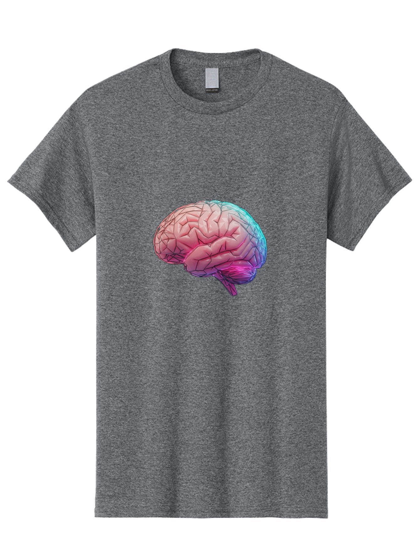 Human-Brain-7 Men'S Graphic Tee, 100% Cotton, Comfortable Casual Summer Wear, Machine Washable, Human Brain Illustration, Brain Anatomy, Neuroscience, Cognitive Function, Detailed Rendering, Colorful Brain, 3D Model, Medical Art, Baa845 10