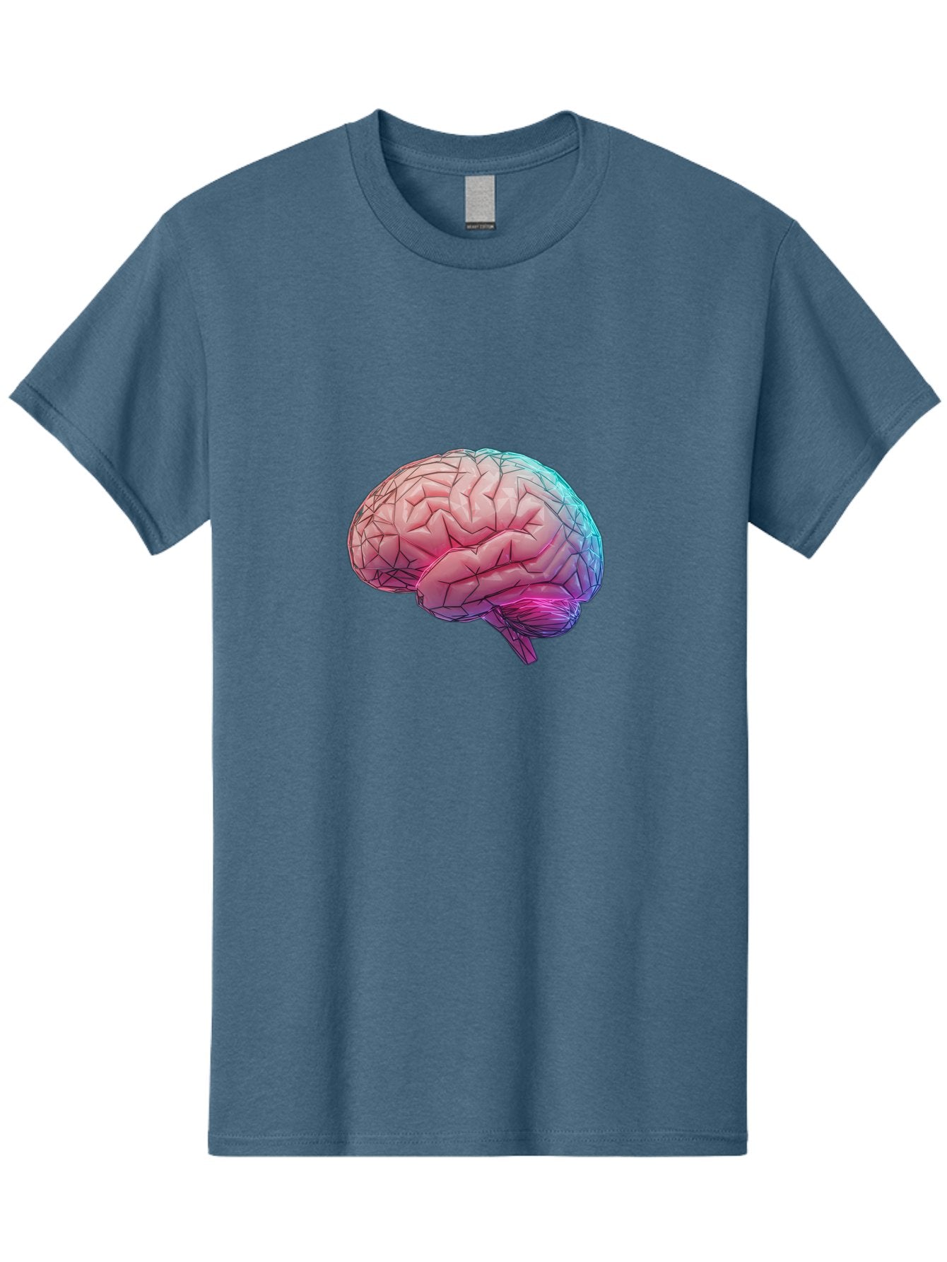 Human-Brain-7 Men'S Graphic Tee, 100% Cotton, Comfortable Casual Summer Wear, Machine Washable, Human Brain Illustration, Brain Anatomy, Neuroscience, Cognitive Function, Detailed Rendering, Colorful Brain, 3D Model, Medical Art, Baa845 14