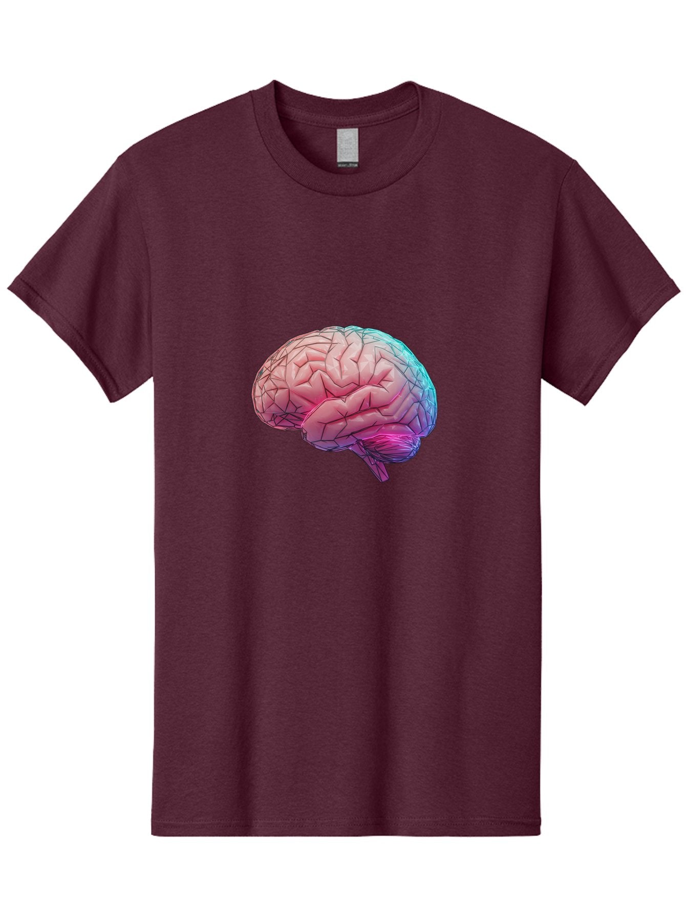 Human-Brain-7 Men'S Graphic Tee, 100% Cotton, Comfortable Casual Summer Wear, Machine Washable, Human Brain Illustration, Brain Anatomy, Neuroscience, Cognitive Function, Detailed Rendering, Colorful Brain, 3D Model, Medical Art, Baa845 8