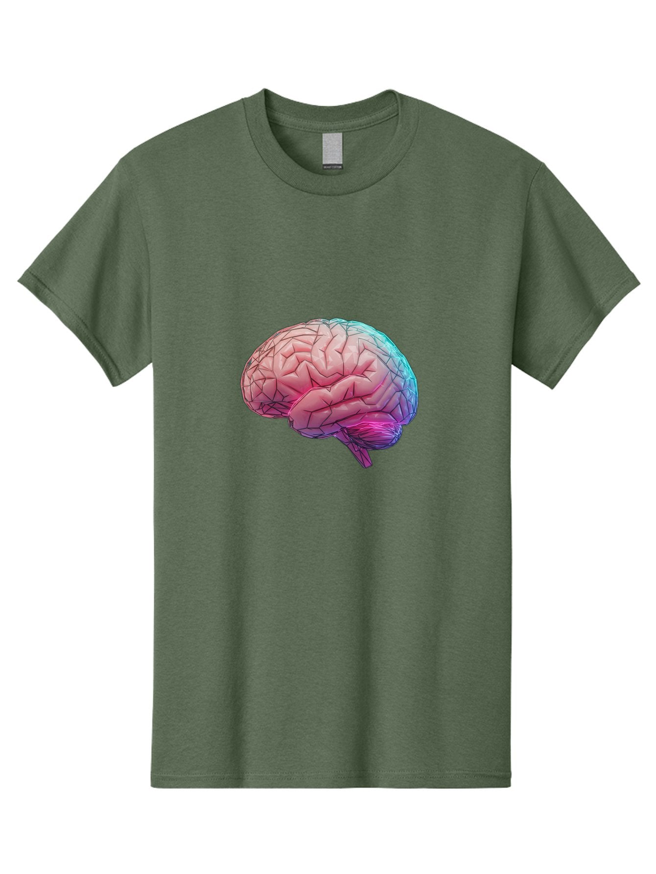 Human-Brain-7 Men'S Graphic Tee, 100% Cotton, Comfortable Casual Summer Wear, Machine Washable, Human Brain Illustration, Brain Anatomy, Neuroscience, Cognitive Function, Detailed Rendering, Colorful Brain, 3D Model, Medical Art, Baa845 13