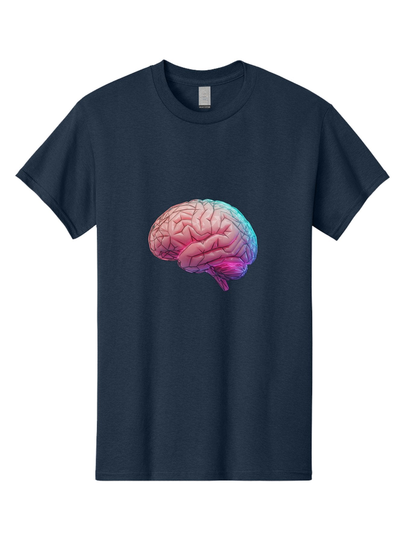 Human-Brain-7 Men'S Graphic Tee, 100% Cotton, Comfortable Casual Summer Wear, Machine Washable, Human Brain Illustration, Brain Anatomy, Neuroscience, Cognitive Function, Detailed Rendering, Colorful Brain, 3D Model, Medical Art, Baa845 5
