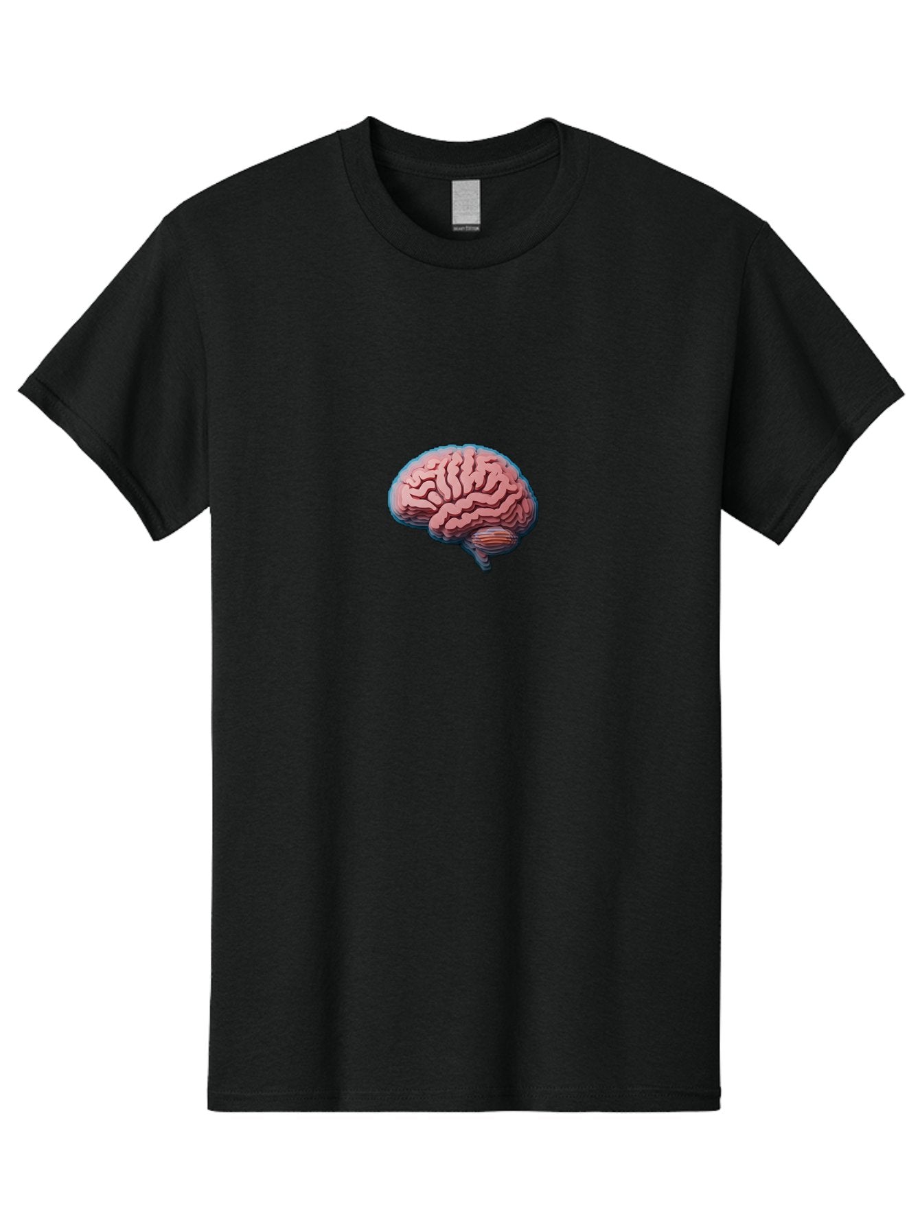 Human-Brain-8 Men'S Graphic Tee, 100% Cotton, Comfortable Casual Summer Wear, Machine Washable, Human Brain, Neuroscience Illustration, Cerebral Cortex, Brain Anatomy, Neural Pathways, Cognitive Function, Medical Art, Brain Structure Baa846 6