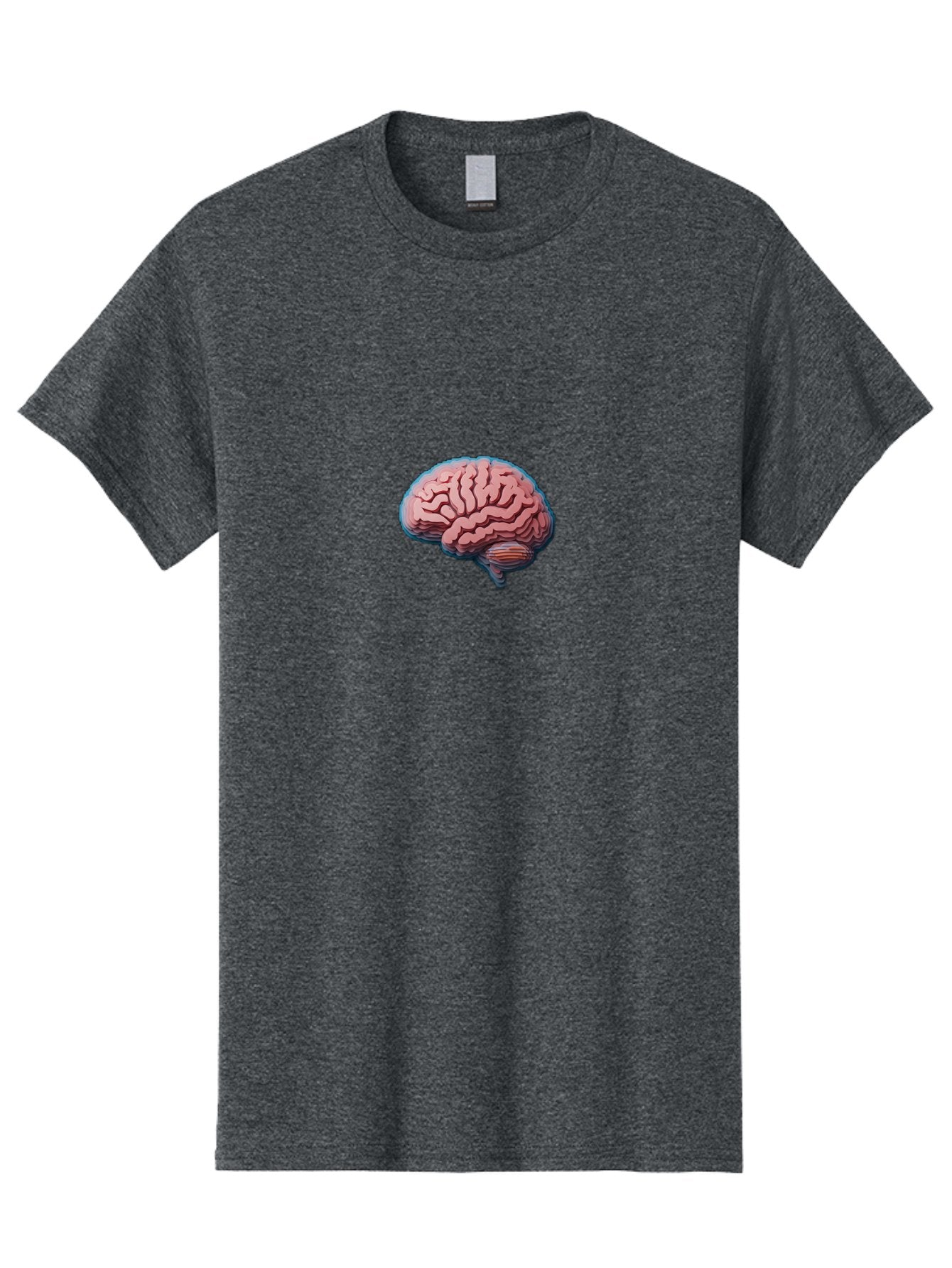 Human-Brain-8 Men'S Graphic Tee, 100% Cotton, Comfortable Casual Summer Wear, Machine Washable, Human Brain, Neuroscience Illustration, Cerebral Cortex, Brain Anatomy, Neural Pathways, Cognitive Function, Medical Art, Brain Structure Baa846 11