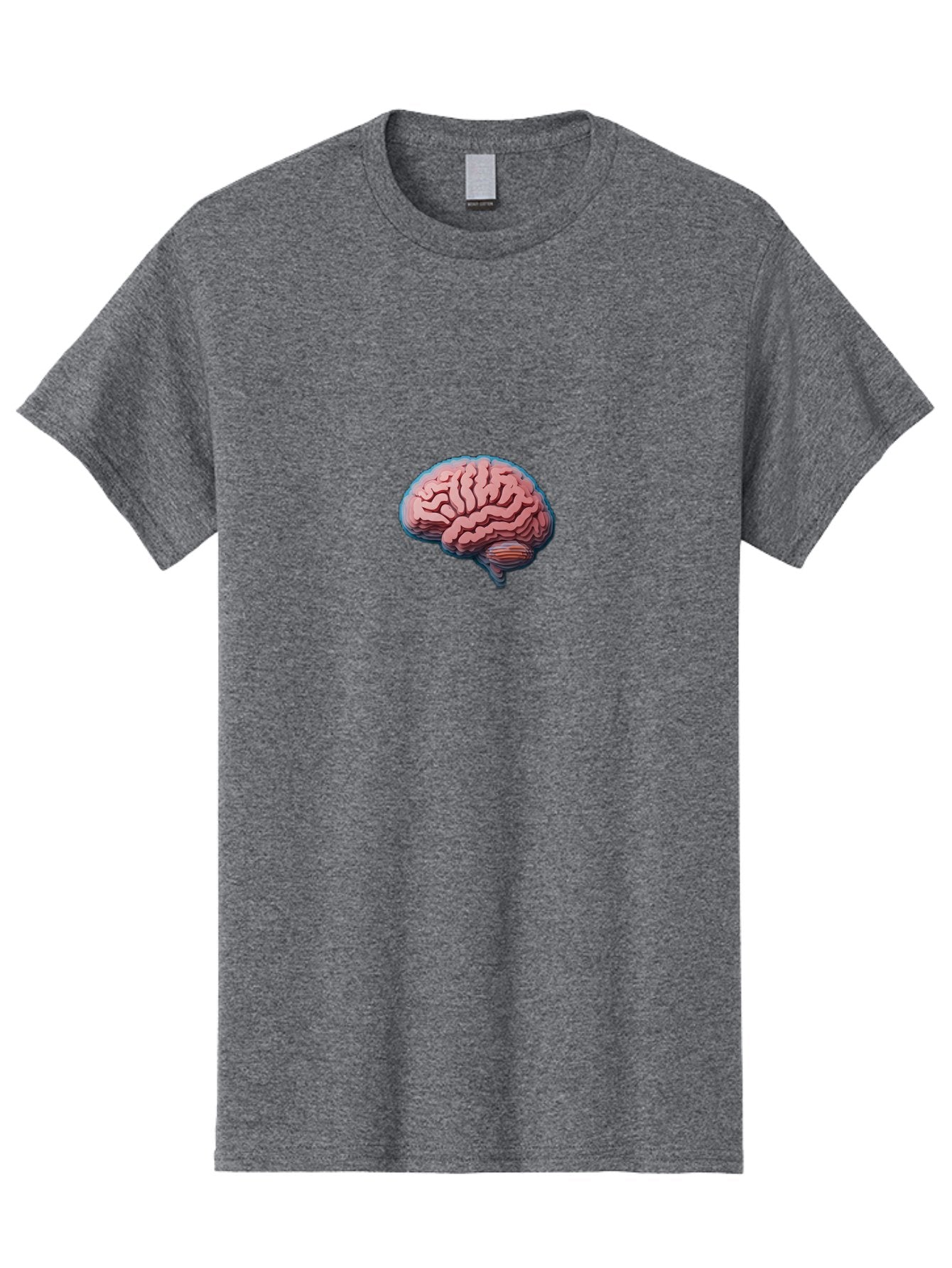 Human-Brain-8 Men'S Graphic Tee, 100% Cotton, Comfortable Casual Summer Wear, Machine Washable, Human Brain, Neuroscience Illustration, Cerebral Cortex, Brain Anatomy, Neural Pathways, Cognitive Function, Medical Art, Brain Structure Baa846 8