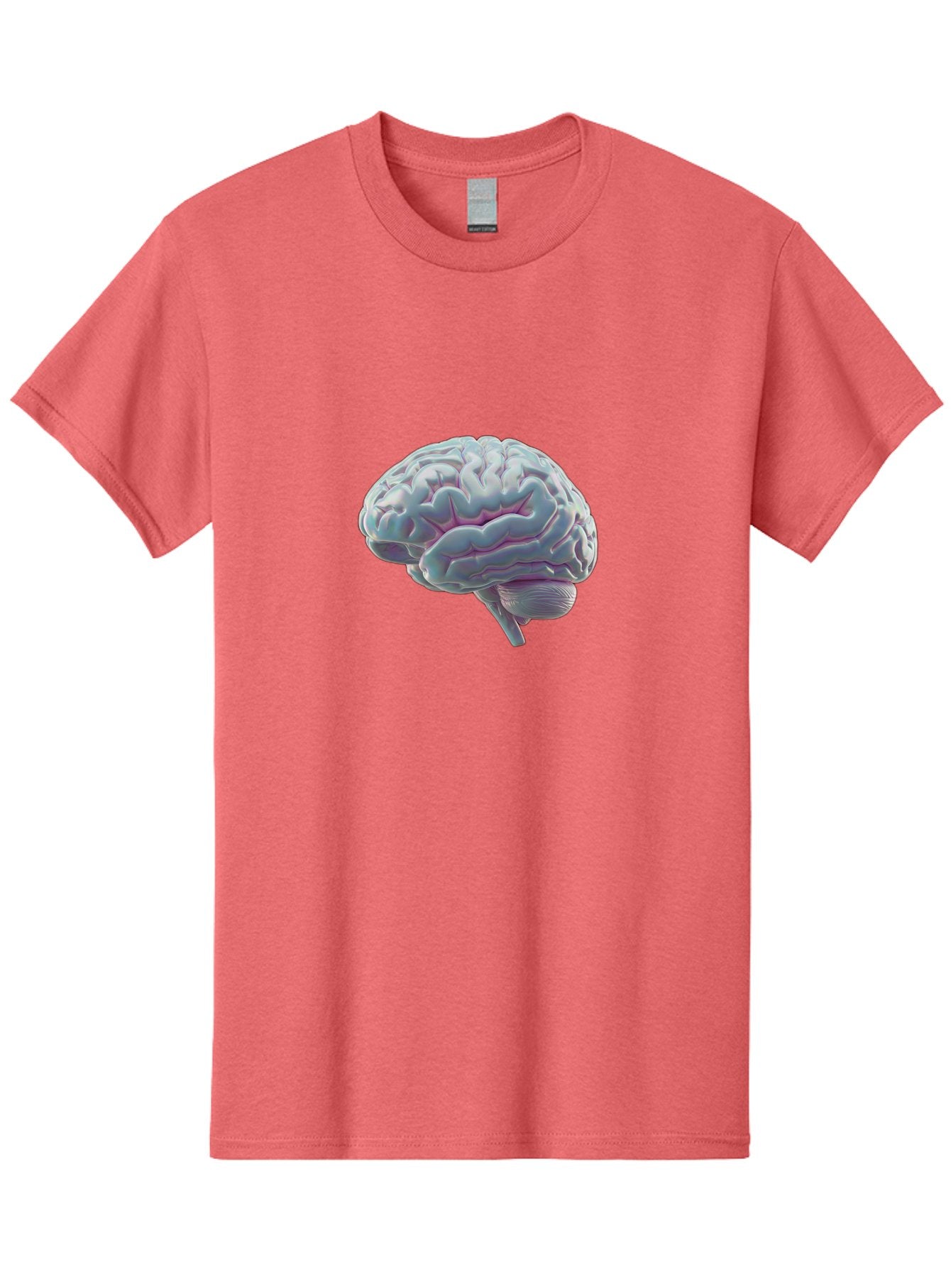 Human-Brain-9 Men'S Graphic Tee, 100% Cotton, Comfortable Casual Summer Wear, Machine Washable, Human Brain, Neuroscience, Cognitive Function, Brain Anatomy, Medical Illustration, 3D Rendering, Detailed Structure, Cerebral Cortex Baa847 3