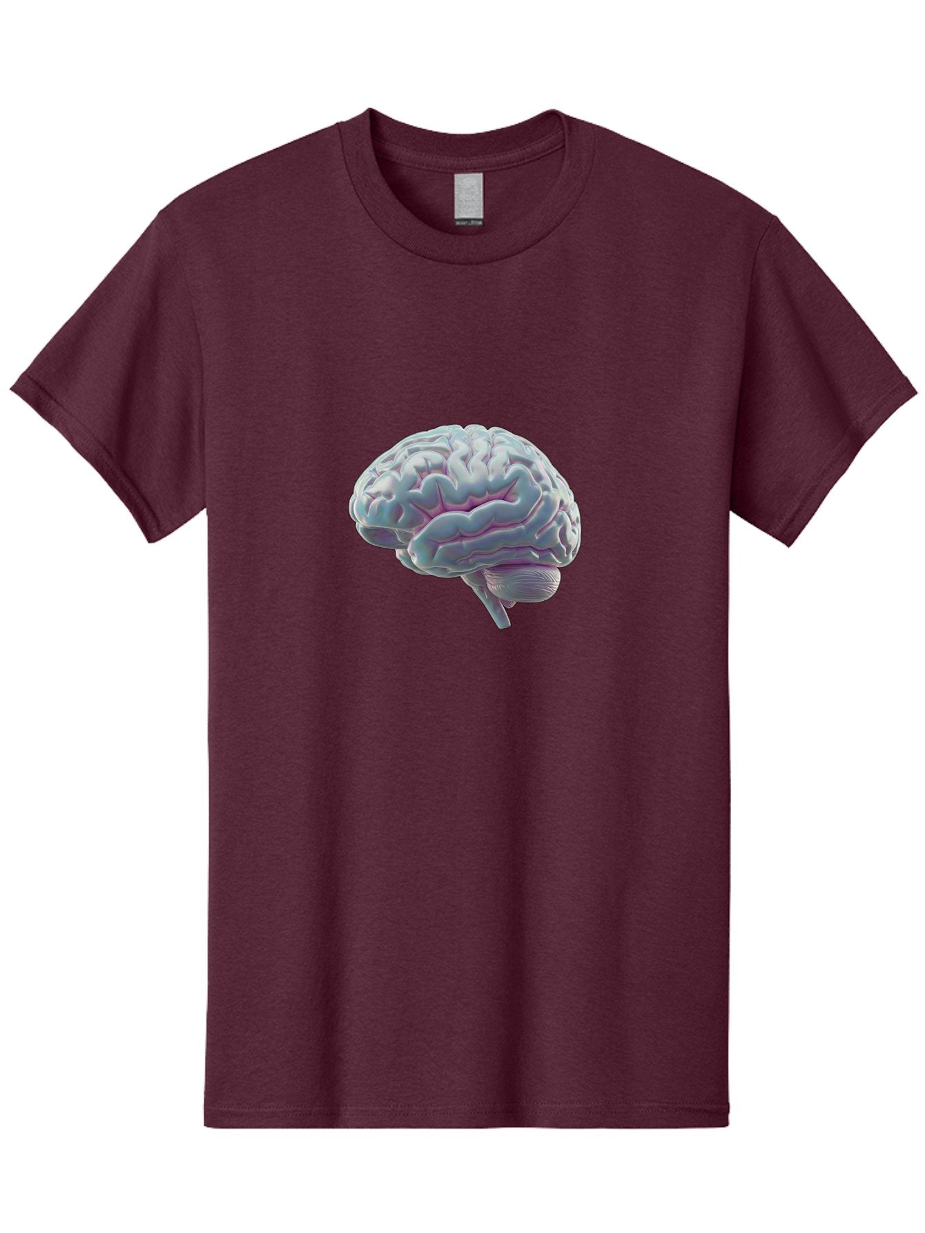 Human-Brain-9 Men'S Graphic Tee, 100% Cotton, Comfortable Casual Summer Wear, Machine Washable, Human Brain, Neuroscience, Cognitive Function, Brain Anatomy, Medical Illustration, 3D Rendering, Detailed Structure, Cerebral Cortex Baa847