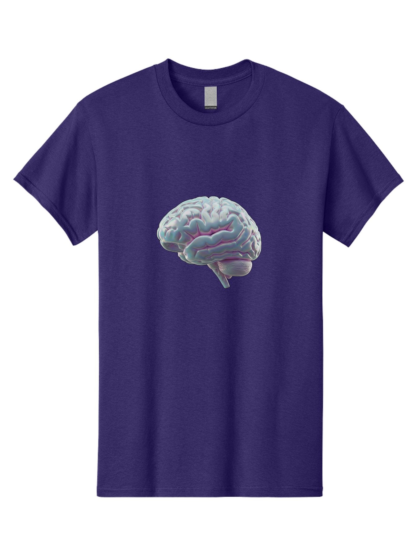 Human-Brain-9 Men'S Graphic Tee, 100% Cotton, Comfortable Casual Summer Wear, Machine Washable, Human Brain, Neuroscience, Cognitive Function, Brain Anatomy, Medical Illustration, 3D Rendering, Detailed Structure, Cerebral Cortex Baa847 5
