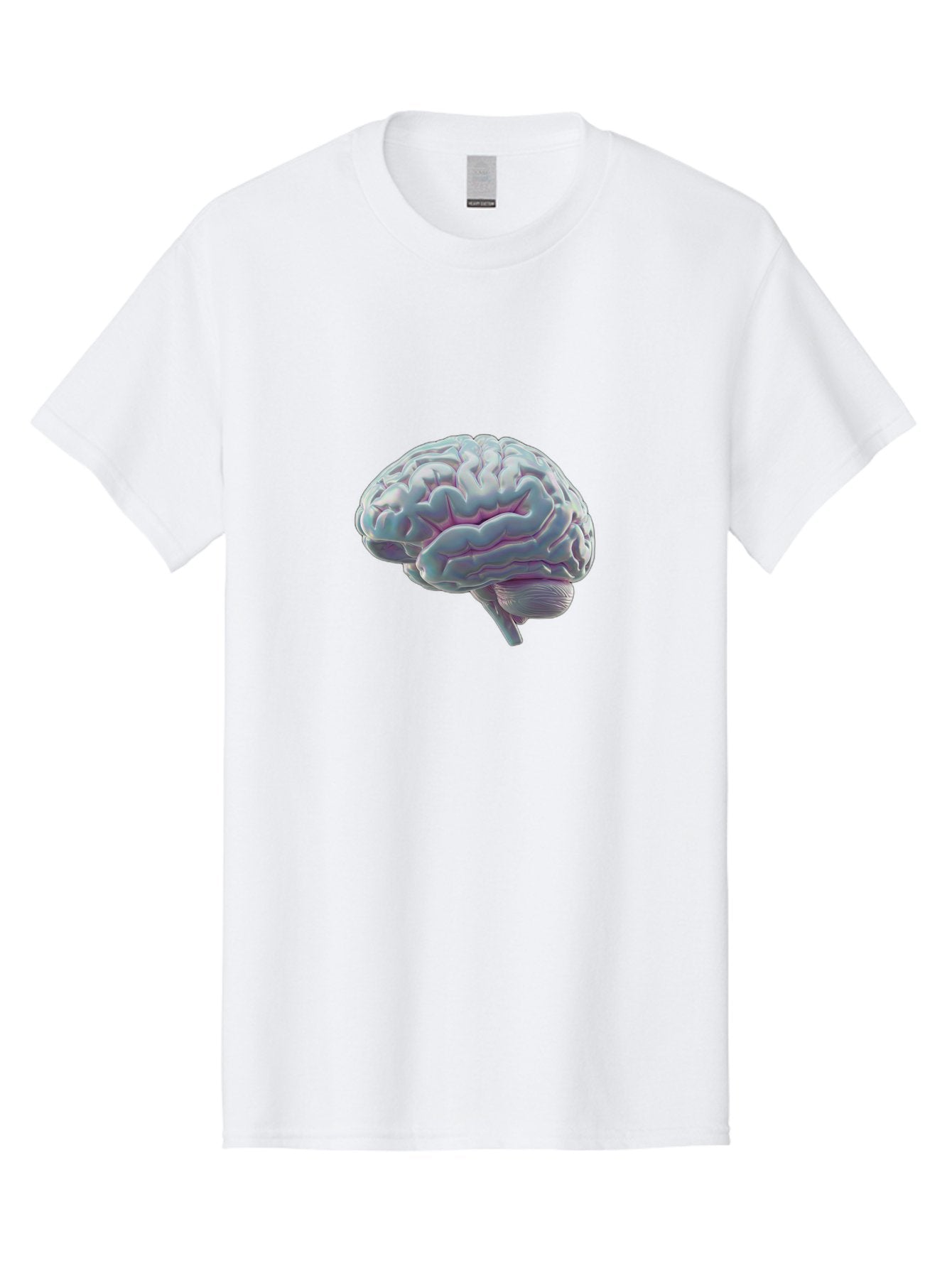 Human-Brain-9 Men'S Graphic Tee, 100% Cotton, Comfortable Casual Summer Wear, Machine Washable, Human Brain, Neuroscience, Cognitive Function, Brain Anatomy, Medical Illustration, 3D Rendering, Detailed Structure, Cerebral Cortex Baa847 15