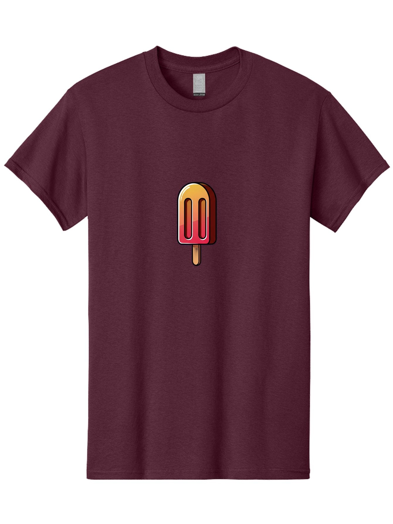 Ice-Popsicle Men'S Graphic Tee, 100% Cotton, Comfortable Casual Summer Wear, Machine Washable, Ice Popsicle, Summer Treat, Colorful Dessert, Refreshing Snack, Ice Cream On A Stick, Sweet Indulgence, Cold Pleasure, Fruity Flavor Baa879 8