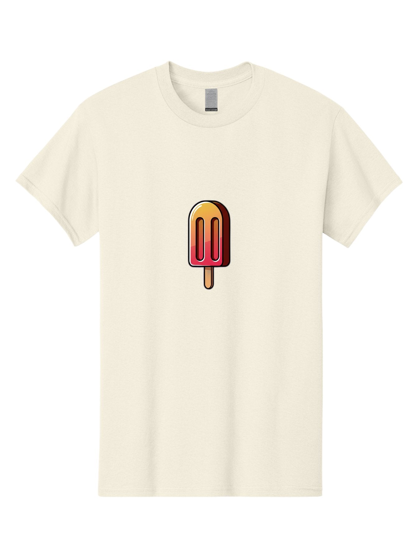 Ice-Popsicle Men'S Graphic Tee, 100% Cotton, Comfortable Casual Summer Wear, Machine Washable, Ice Popsicle, Summer Treat, Colorful Dessert, Refreshing Snack, Ice Cream On A Stick, Sweet Indulgence, Cold Pleasure, Fruity Flavor Baa879