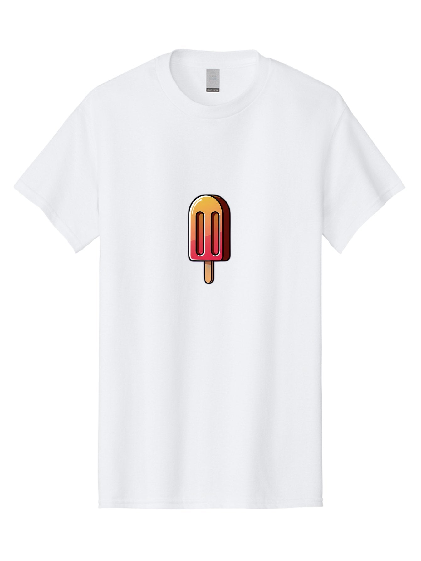 Ice-Popsicle Men'S Graphic Tee, 100% Cotton, Comfortable Casual Summer Wear, Machine Washable, Ice Popsicle, Summer Treat, Colorful Dessert, Refreshing Snack, Ice Cream On A Stick, Sweet Indulgence, Cold Pleasure, Fruity Flavor Baa879 15
