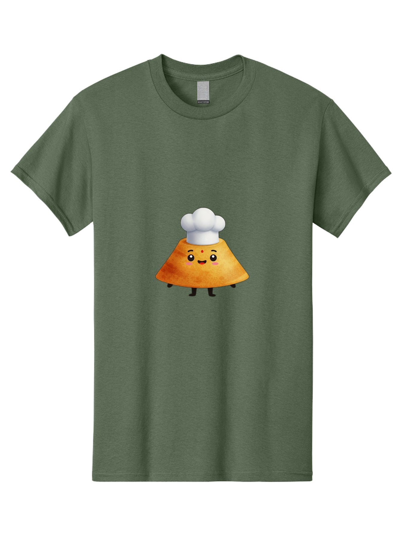 Idli-Character Men'S Graphic Tee, 100% Cotton, Comfortable Casual Summer Wear, Machine Washable, Cartoonish Representation, Sambar Vada Masala, South Indian Cuisine, Cute Character, Chef Hat, Traditional Dish, Vada, South Indian Food Baa880 13