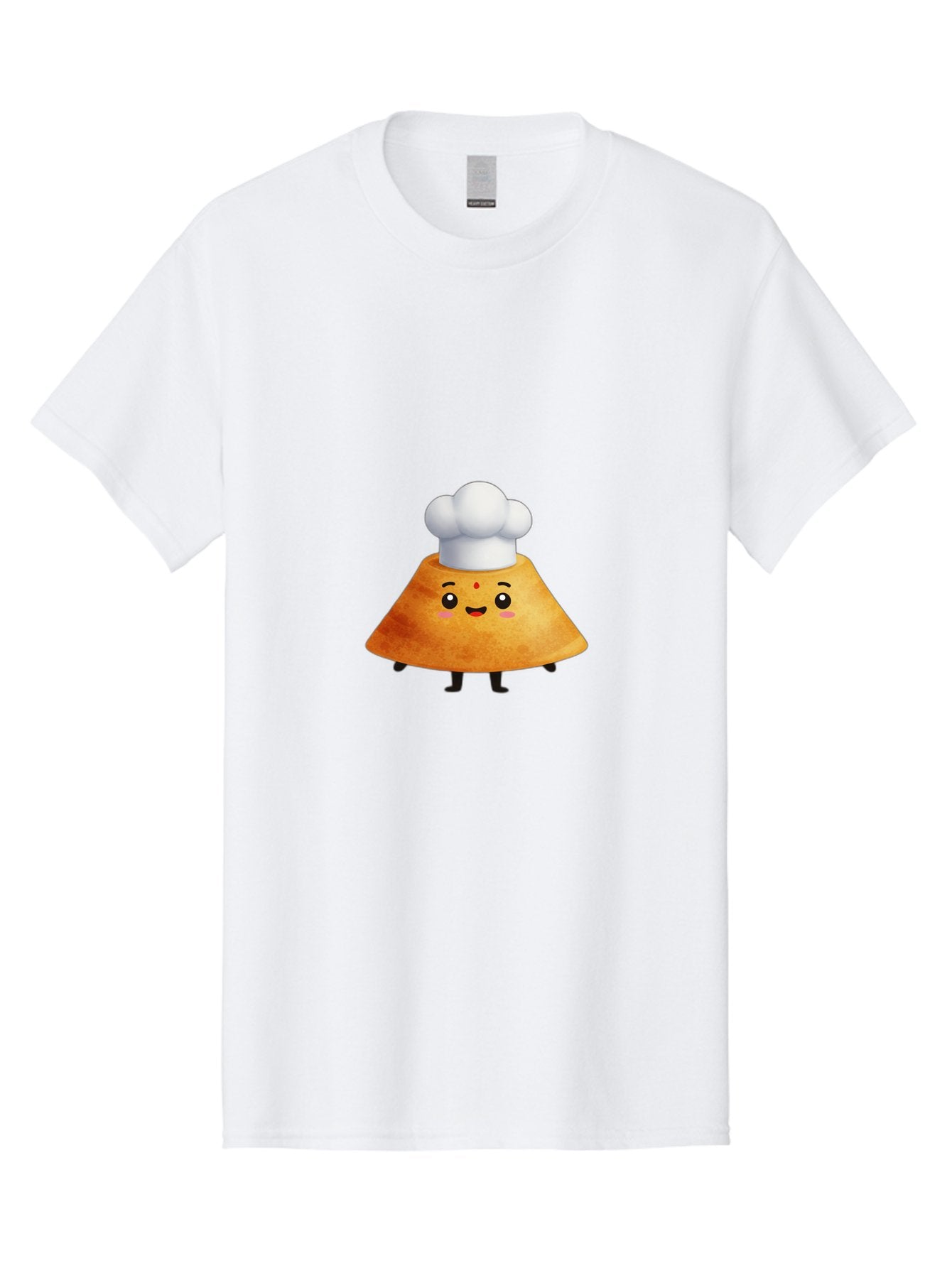 Idli-Character Men'S Graphic Tee, 100% Cotton, Comfortable Casual Summer Wear, Machine Washable, Cartoonish Representation, Sambar Vada Masala, South Indian Cuisine, Cute Character, Chef Hat, Traditional Dish, Vada, South Indian Food Baa880 10