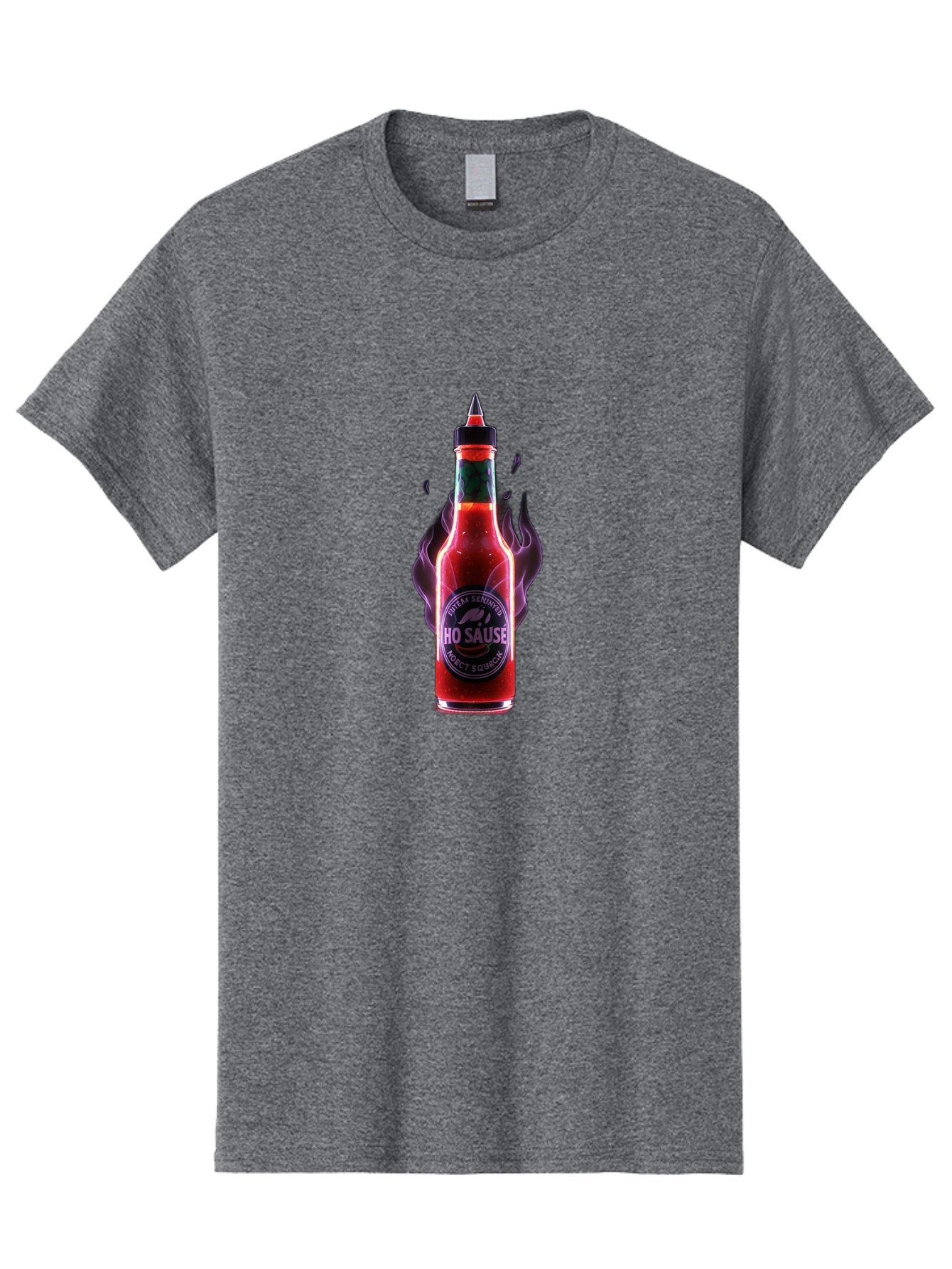 Iho-Sause Men'S Graphic Tee, 100% Cotton, Comfortable Casual Summer Wear, Machine Washable, Hot Sauce, Chili Pepper, Spicy Condiment, Red Sauce, Hot And Spicy, Fiery Flavor, Gourmet Hot Sauce, Condiment Bottle, Sauce Bottle, Chili Sauce, Baa881 15