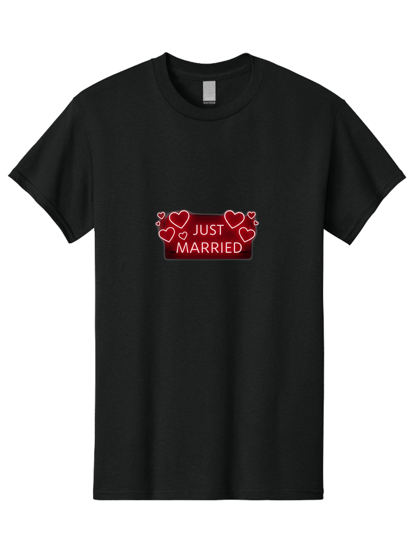 Just-Married-6 Men'S Graphic Tee, 100% Cotton, Comfortable Casual Summer Wear, Machine Washable, Marriage Celebration, Wedding Day, Just Married Sign, Red Hearts, Love Symbol, Valentines Day Gift, Romance, Wedding Decor Baa890 27