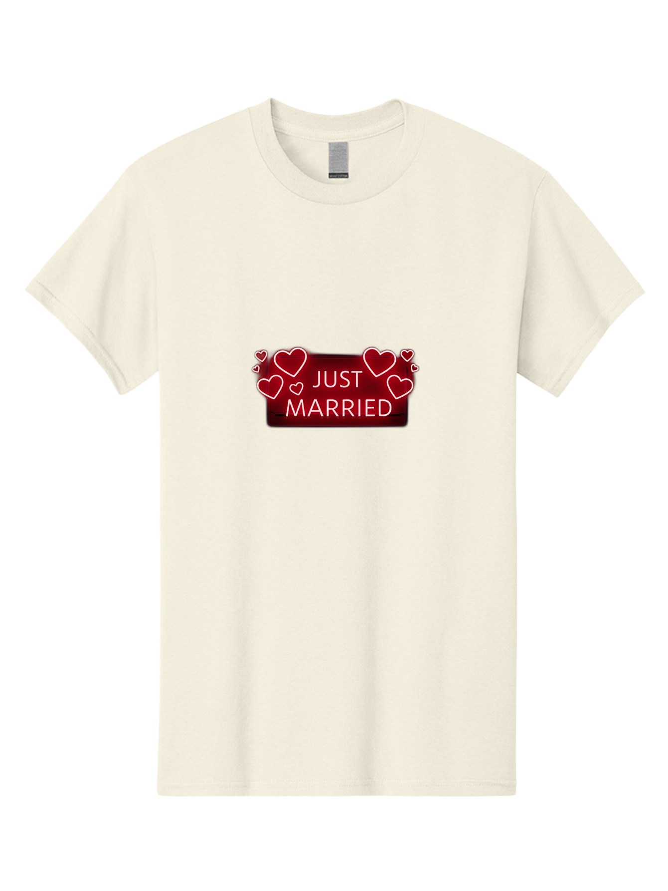 Just-Married-6 Men'S Graphic Tee, 100% Cotton, Comfortable Casual Summer Wear, Machine Washable, Marriage Celebration, Wedding Day, Just Married Sign, Red Hearts, Love Symbol, Valentines Day Gift, Romance, Wedding Decor Baa890 17