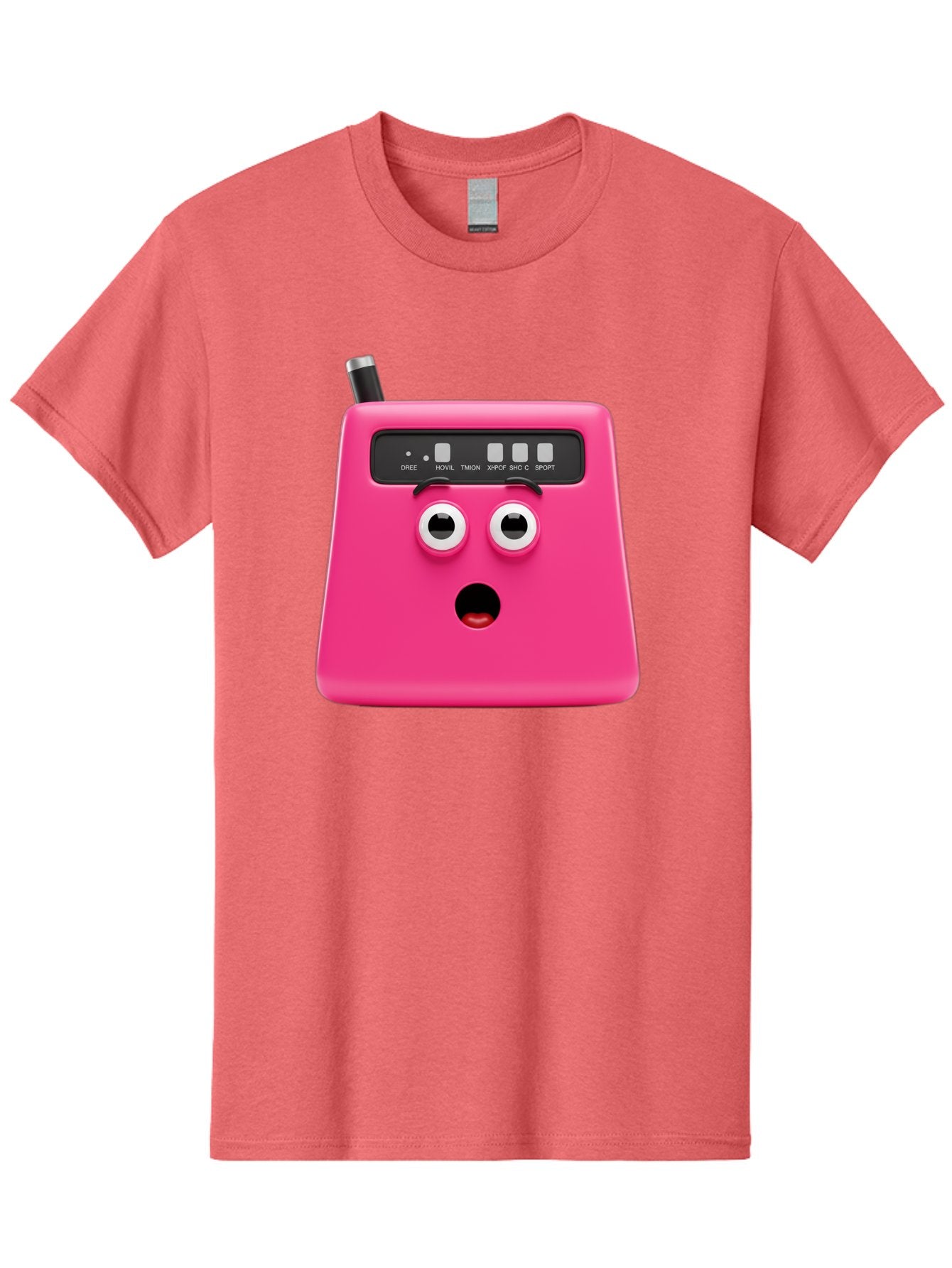 Kandou-Robot Men'S Graphic Tee, 100% Cotton, Comfortable Casual Summer Wear, Machine Washable, Pink Robot, Cute Face, Control Panel, Futuristic, Robotic Eyes, Tech Gadget, Innovative Design, Robotics, Electronic Device, Modern Technology Baa896 6