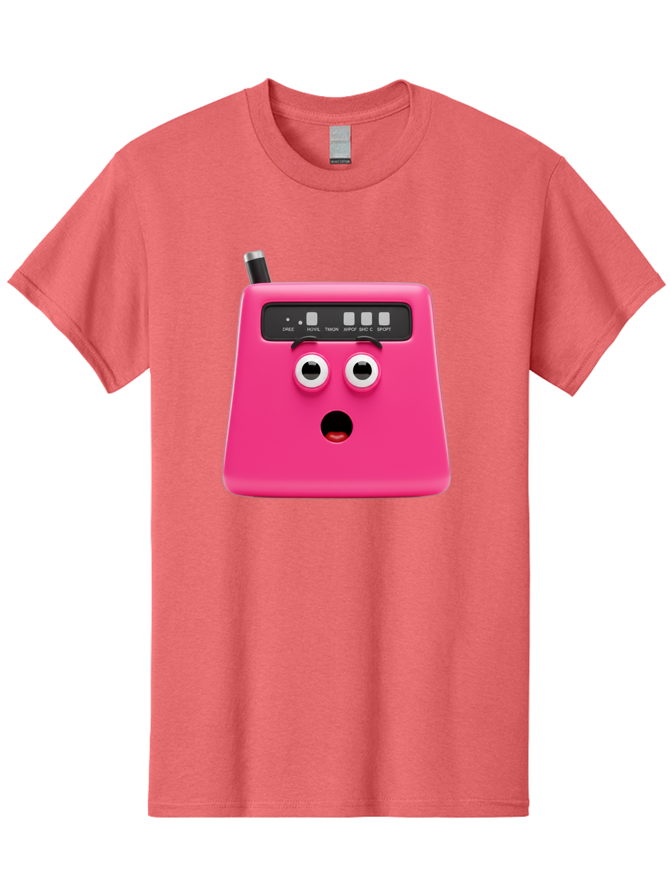 Kandou-Robot Men'S Graphic Tee, 100% Cotton, Comfortable Casual Summer Wear, Machine Washable, Pink Robot, Cute Face, Control Panel, Futuristic, Robotic Eyes, Tech Gadget, Innovative Design, Robotics, Electronic Device, Modern Technology Baa896 13