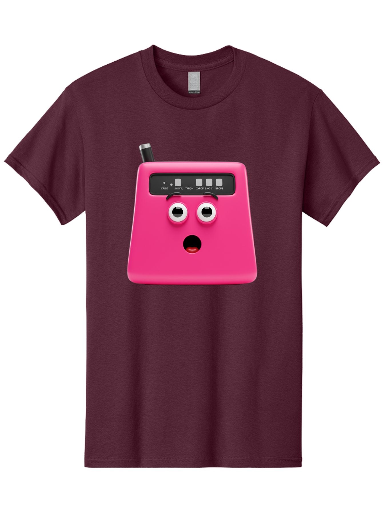 Kandou-Robot Men'S Graphic Tee, 100% Cotton, Comfortable Casual Summer Wear, Machine Washable, Pink Robot, Cute Face, Control Panel, Futuristic, Robotic Eyes, Tech Gadget, Innovative Design, Robotics, Electronic Device, Modern Technology Baa896 15