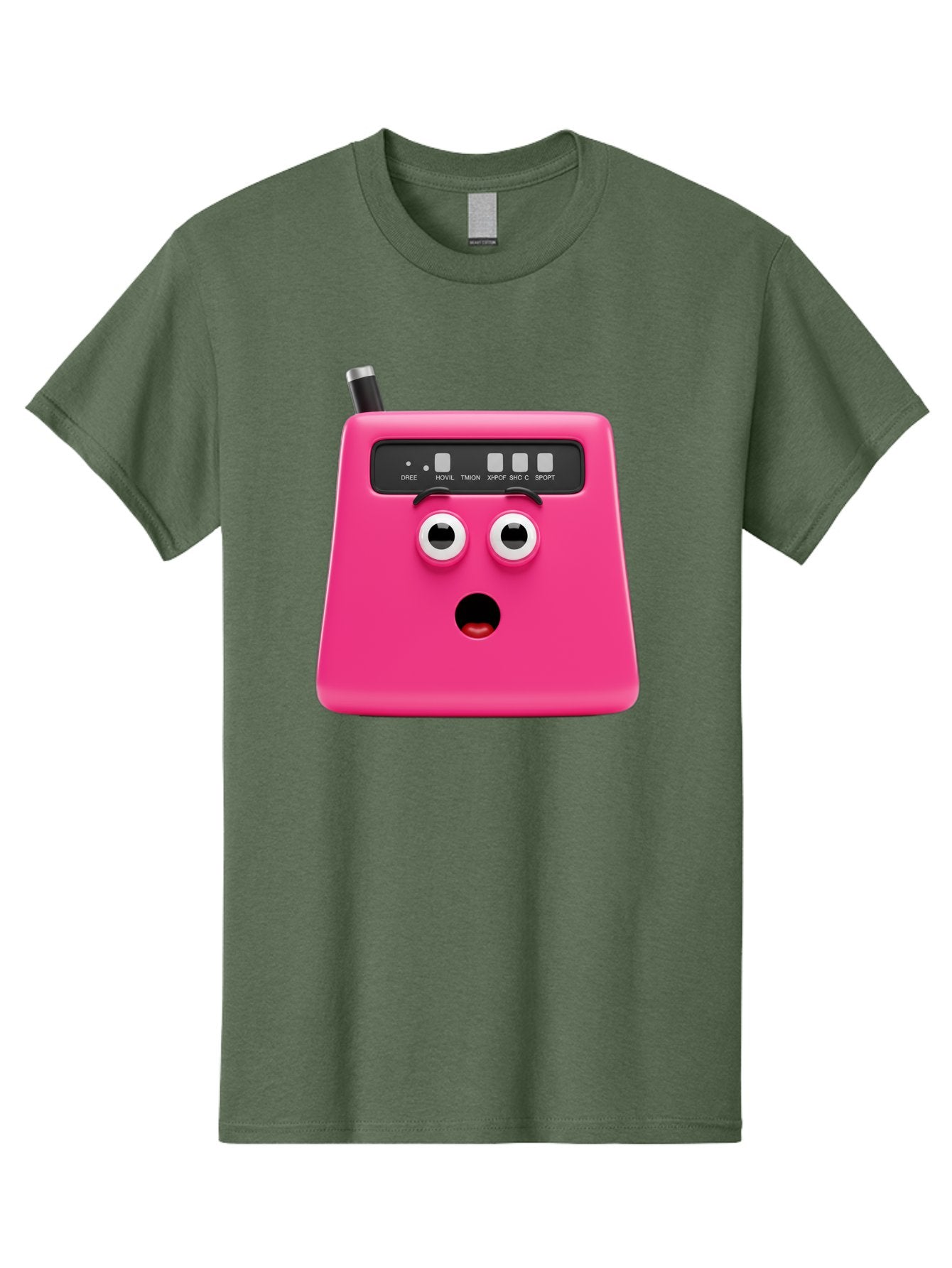 Kandou-Robot Men'S Graphic Tee, 100% Cotton, Comfortable Casual Summer Wear, Machine Washable, Pink Robot, Cute Face, Control Panel, Futuristic, Robotic Eyes, Tech Gadget, Innovative Design, Robotics, Electronic Device, Modern Technology Baa896 11