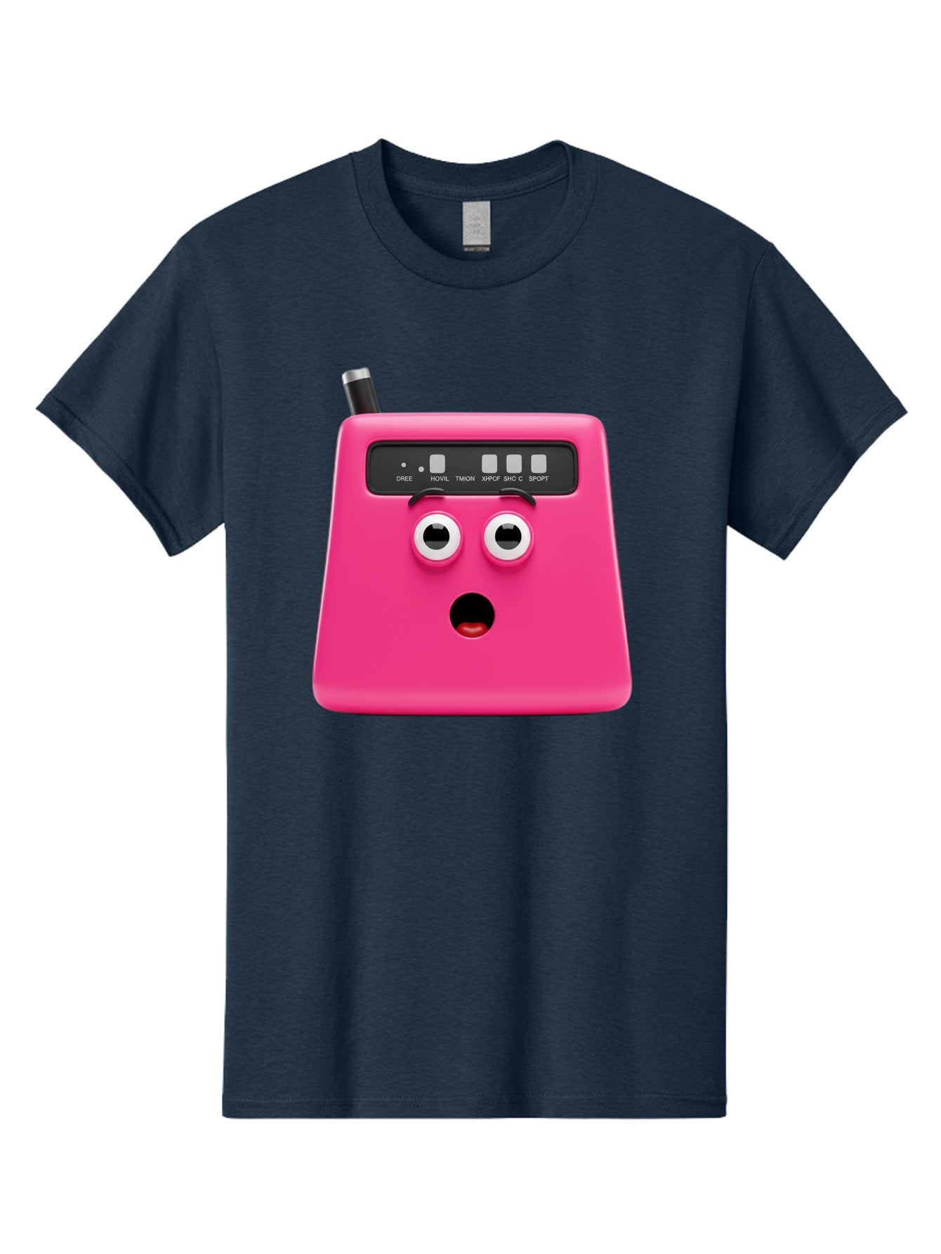 Kandou-Robot Men'S Graphic Tee, 100% Cotton, Comfortable Casual Summer Wear, Machine Washable, Pink Robot, Cute Face, Control Panel, Futuristic, Robotic Eyes, Tech Gadget, Innovative Design, Robotics, Electronic Device, Modern Technology Baa896 12