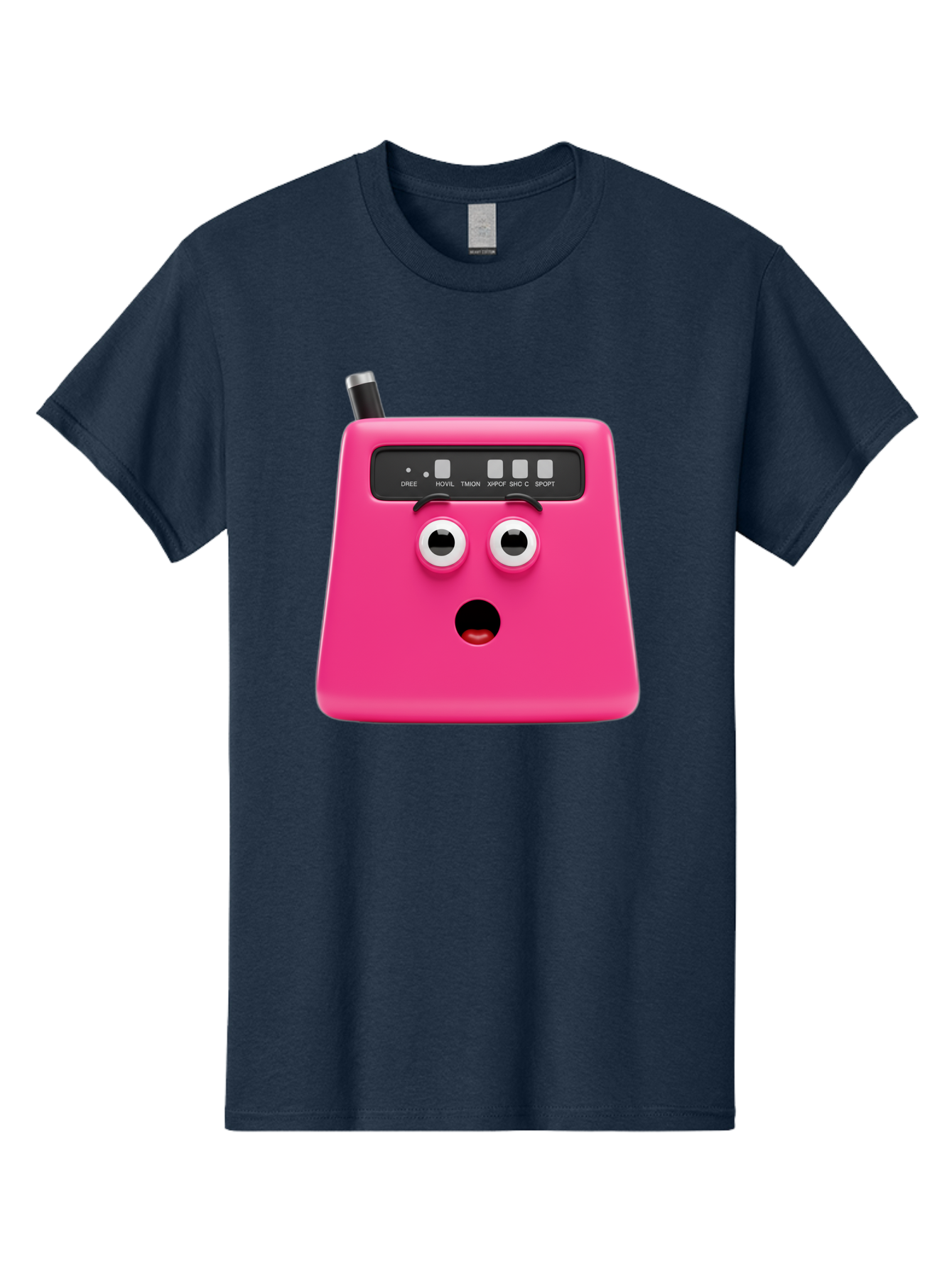 Kandou-Robot Men'S Graphic Tee, 100% Cotton, Comfortable Casual Summer Wear, Machine Washable, Pink Robot, Cute Face, Control Panel, Futuristic, Robotic Eyes, Tech Gadget, Innovative Design, Robotics, Electronic Device, Modern Technology Baa896 5