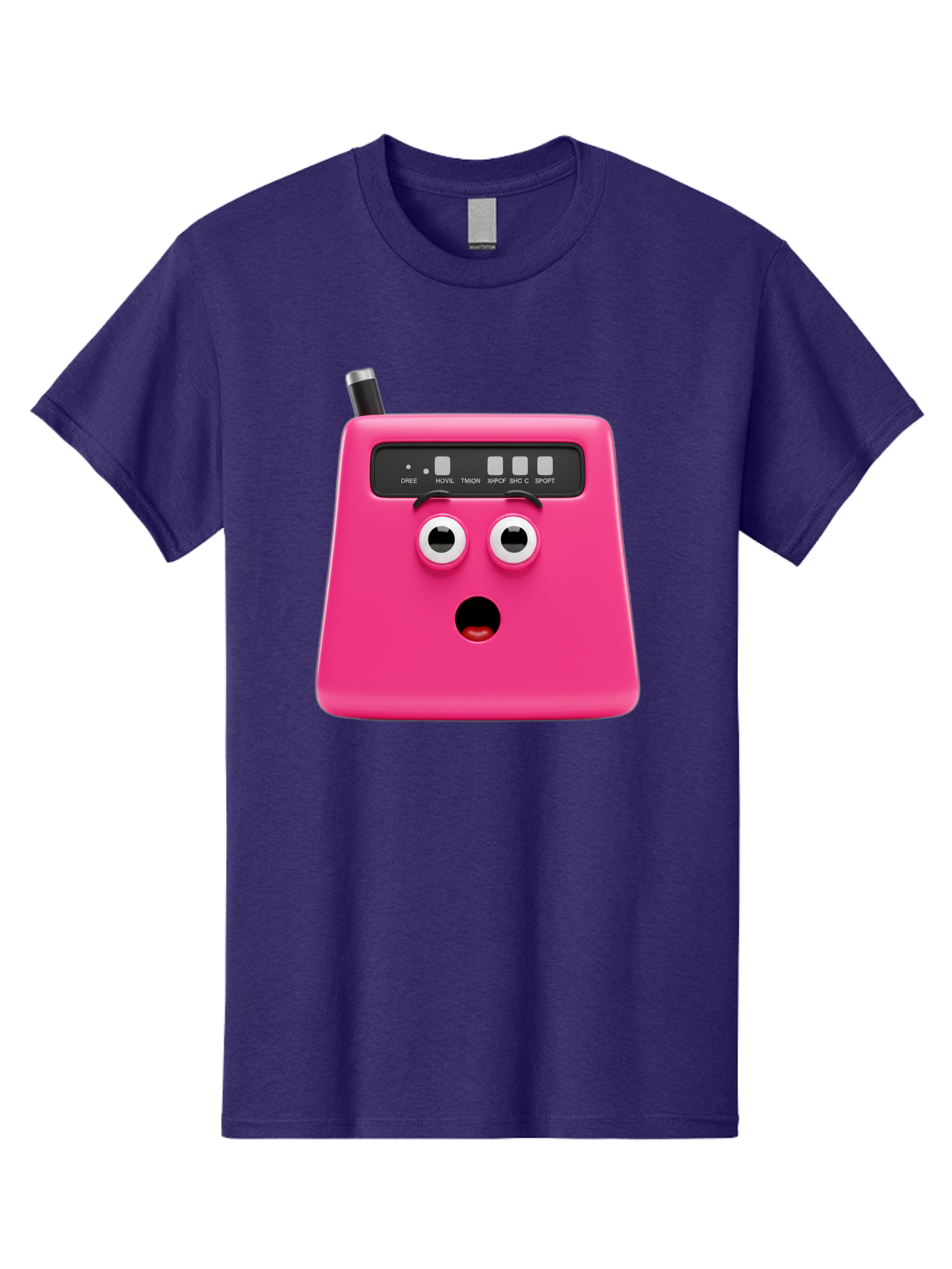 Kandou-Robot Men'S Graphic Tee, 100% Cotton, Comfortable Casual Summer Wear, Machine Washable, Pink Robot, Cute Face, Control Panel, Futuristic, Robotic Eyes, Tech Gadget, Innovative Design, Robotics, Electronic Device, Modern Technology Baa896 25