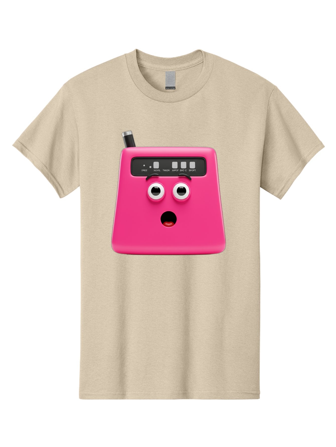 Kandou-Robot Men'S Graphic Tee, 100% Cotton, Comfortable Casual Summer Wear, Machine Washable, Pink Robot, Cute Face, Control Panel, Futuristic, Robotic Eyes, Tech Gadget, Innovative Design, Robotics, Electronic Device, Modern Technology Baa896 14