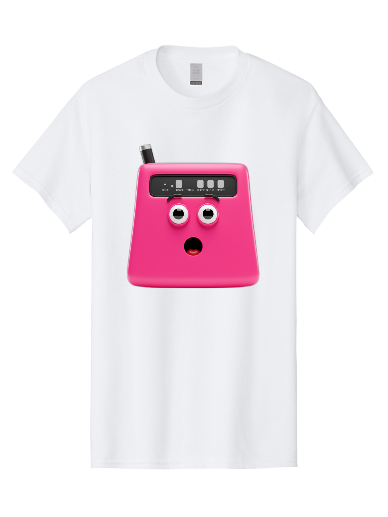 Kandou-Robot Men'S Graphic Tee, 100% Cotton, Comfortable Casual Summer Wear, Machine Washable, Pink Robot, Cute Face, Control Panel, Futuristic, Robotic Eyes, Tech Gadget, Innovative Design, Robotics, Electronic Device, Modern Technology Baa896 11