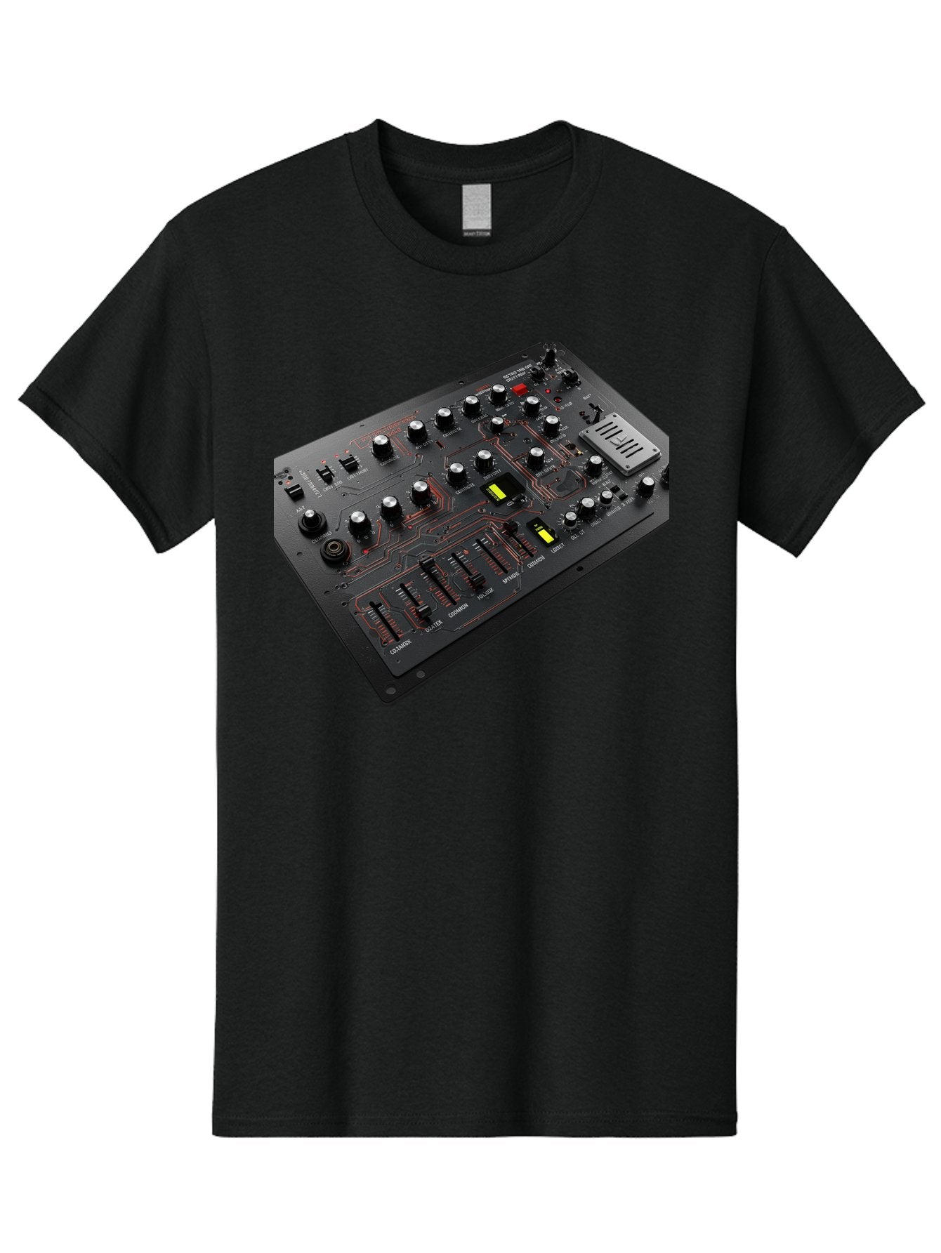 Korg-Minilogue-1 Men'S Graphic Tee, 100% Cotton, Comfortable Casual Summer Wear, Machine Washable, Korg Minilogue Synthesizer, Sound Design, Music Production, Analog Synthesizer, Audio Equipment, Electronic Music Gear, Knobs, Sliders, Buttons, Baa904 15
