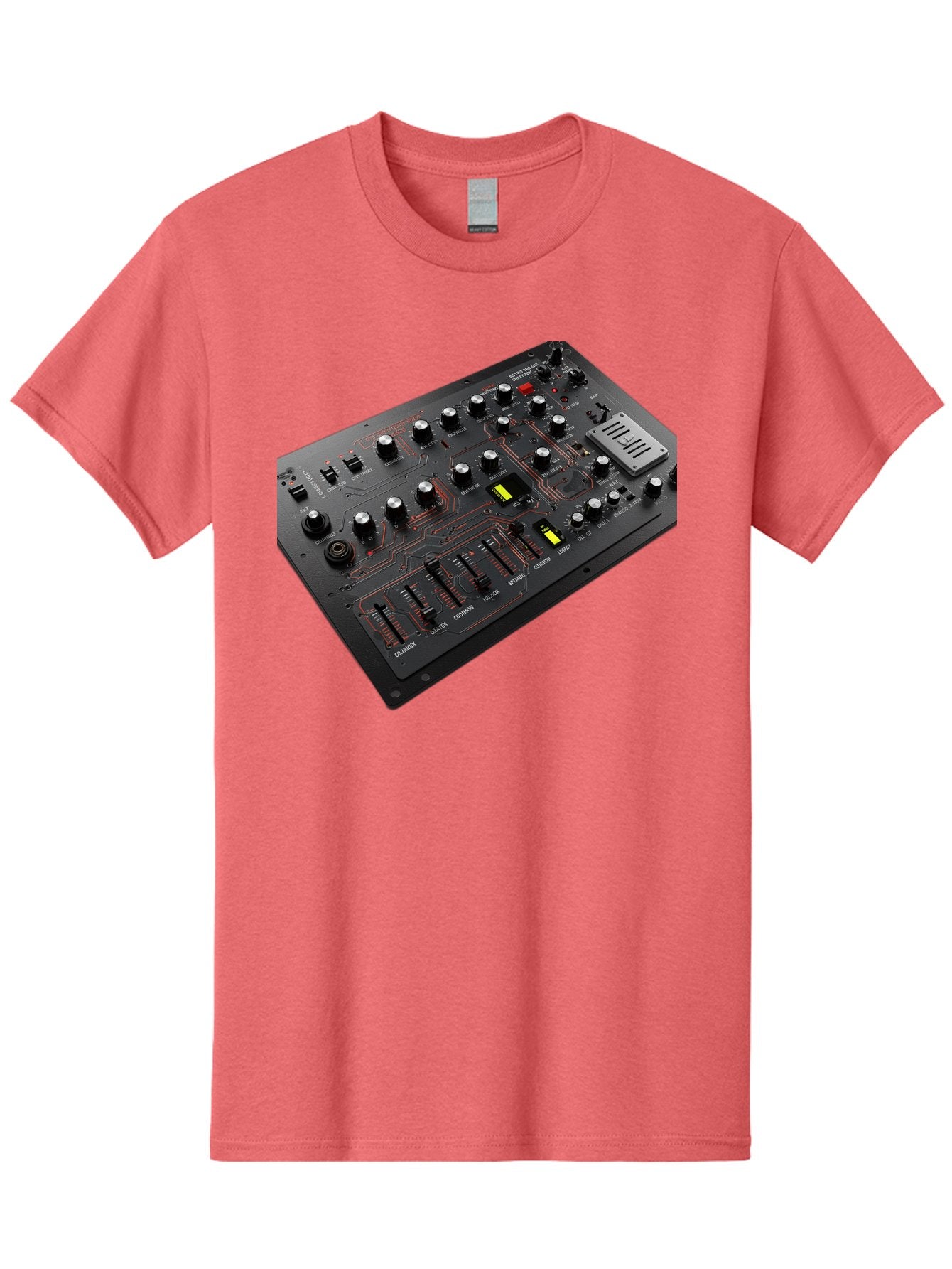 Korg-Minilogue-1 Men'S Graphic Tee, 100% Cotton, Comfortable Casual Summer Wear, Machine Washable, Korg Minilogue Synthesizer, Sound Design, Music Production, Analog Synthesizer, Audio Equipment, Electronic Music Gear, Knobs, Sliders, Buttons, Baa904 12