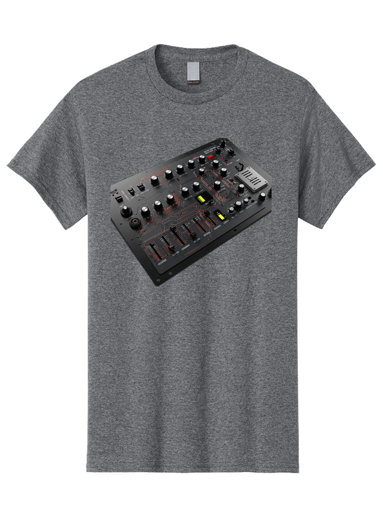 Korg-Minilogue-1 Men'S Graphic Tee, 100% Cotton, Comfortable Casual Summer Wear, Machine Washable, Korg Minilogue Synthesizer, Sound Design, Music Production, Analog Synthesizer, Audio Equipment, Electronic Music Gear, Knobs, Sliders, Buttons, Baa904 11