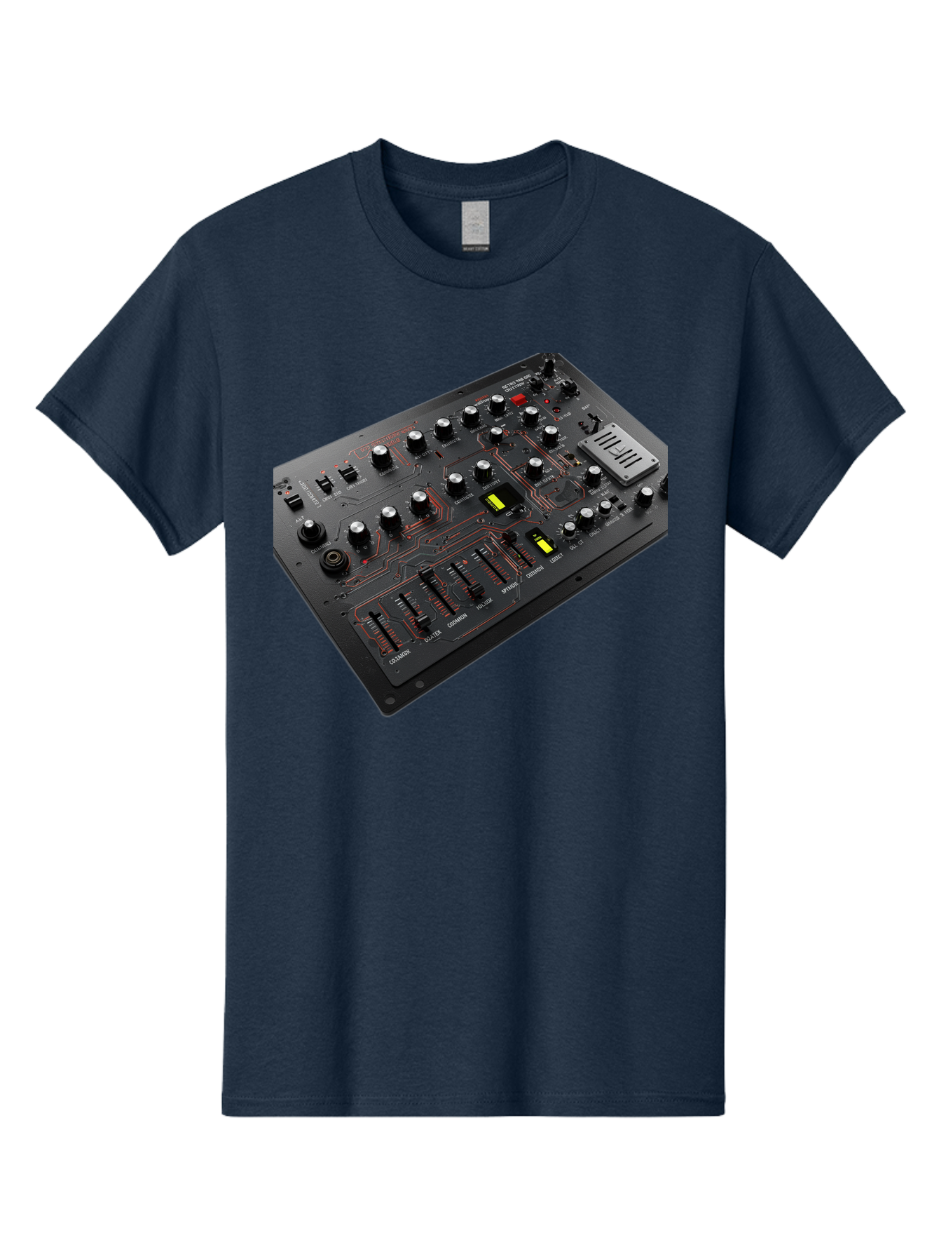 Korg-Minilogue-1 Men'S Graphic Tee, 100% Cotton, Comfortable Casual Summer Wear, Machine Washable, Korg Minilogue Synthesizer, Sound Design, Music Production, Analog Synthesizer, Audio Equipment, Electronic Music Gear, Knobs, Sliders, Buttons, Baa904 27