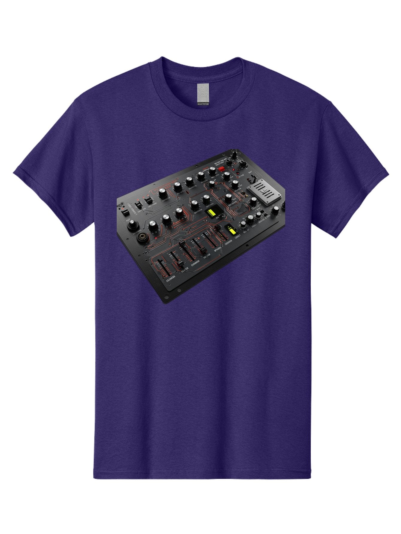 Korg-Minilogue-1 Men'S Graphic Tee, 100% Cotton, Comfortable Casual Summer Wear, Machine Washable, Korg Minilogue Synthesizer, Sound Design, Music Production, Analog Synthesizer, Audio Equipment, Electronic Music Gear, Knobs, Sliders, Buttons, Baa904 13