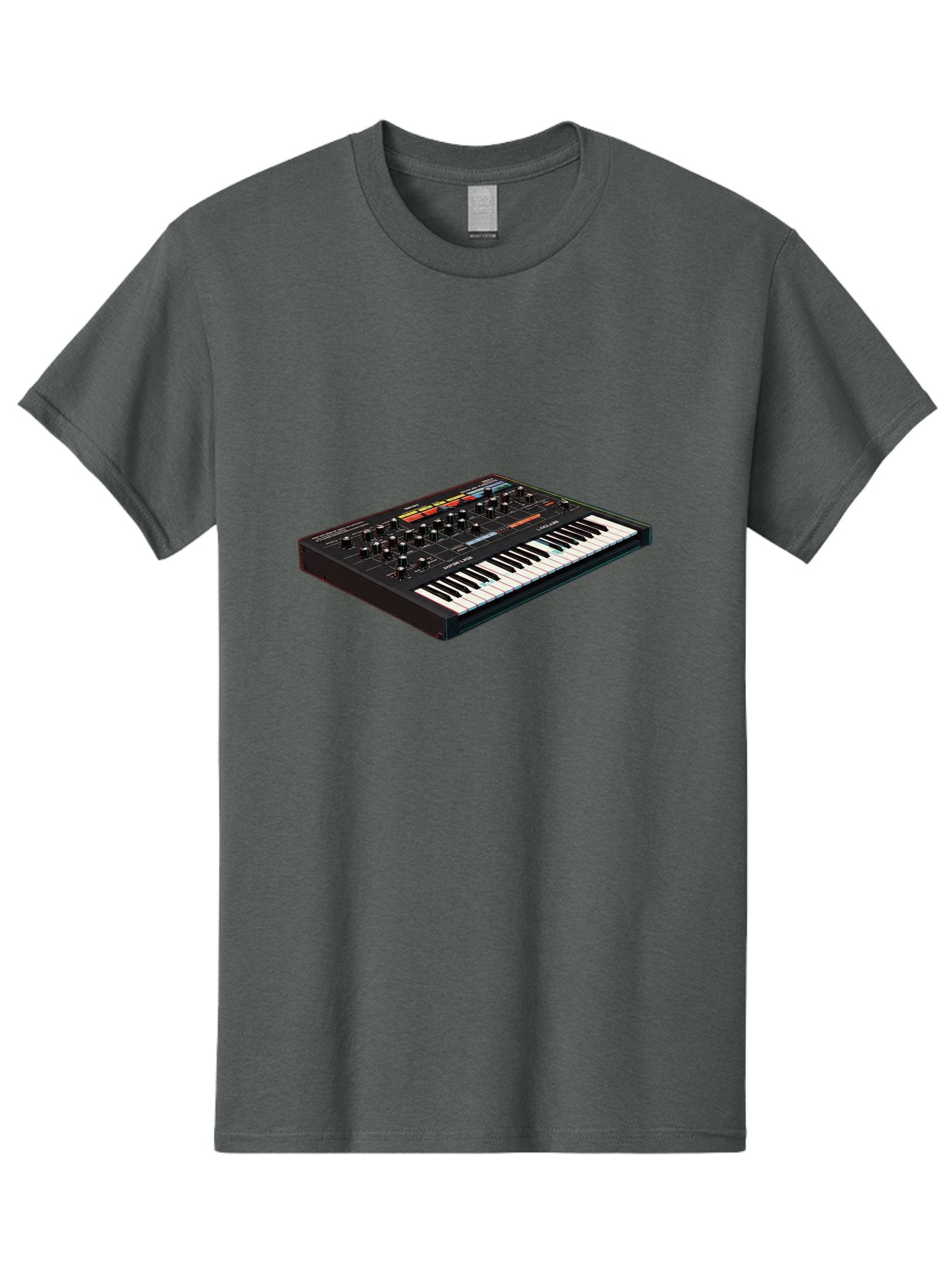 Korg-Minilogue-2 Men'S Graphic Tee, 100% Cotton, Comfortable Casual Summer Wear, Machine Washable, Synthesizer Keyboard, Music Production, Sound Design, Analog Synthesizer, Electronic Music, Musical Instrument, Korg Synthesizer, Baa905 9