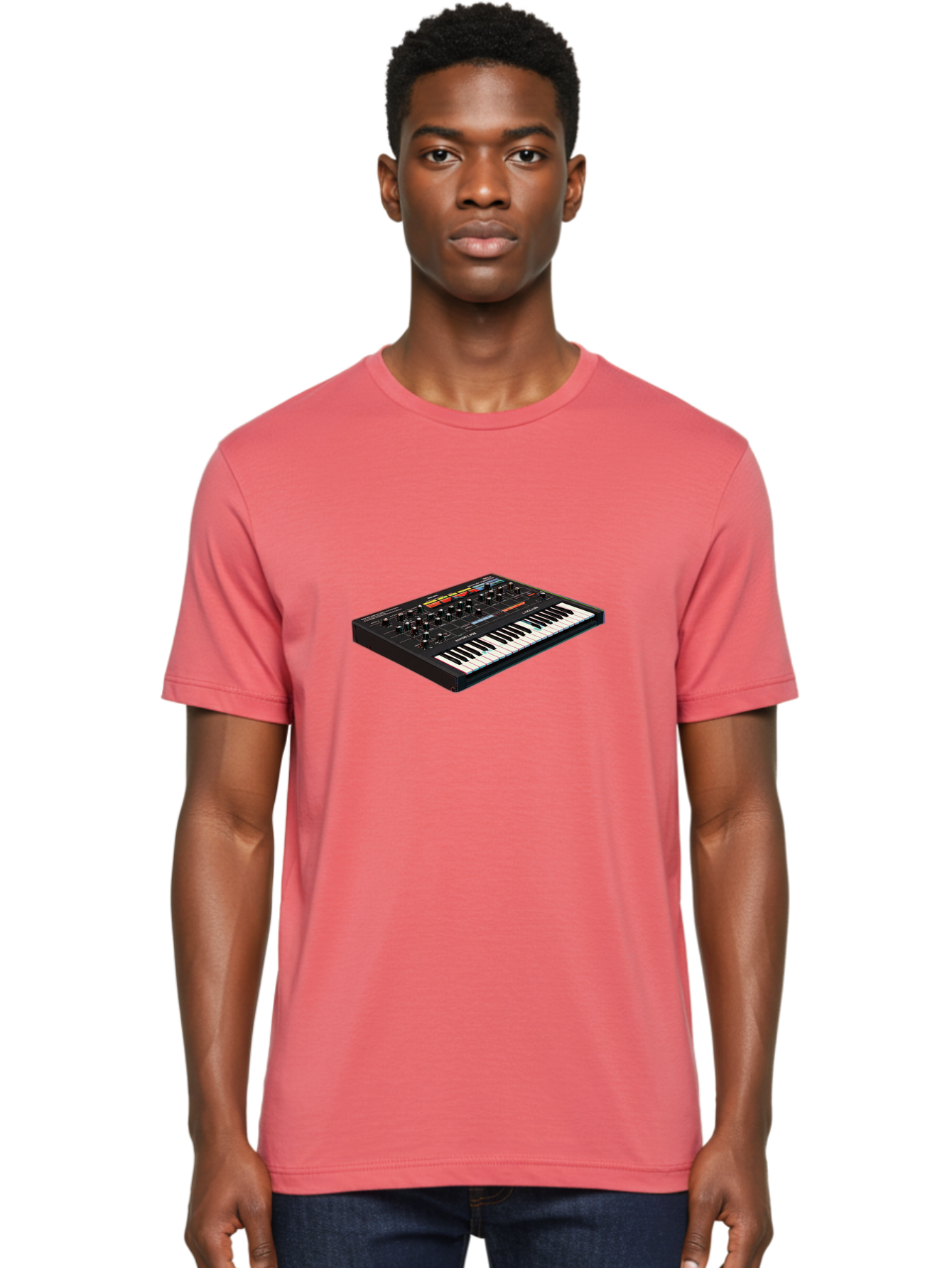 Korg-Minilogue-2 Men'S Graphic Tee, 100% Cotton, Comfortable Casual Summer Wear, Machine Washable, Synthesizer Keyboard, Music Production, Sound Design, Analog Synthesizer, Electronic Music, Musical Instrument, Korg Synthesizer, Baa905 18